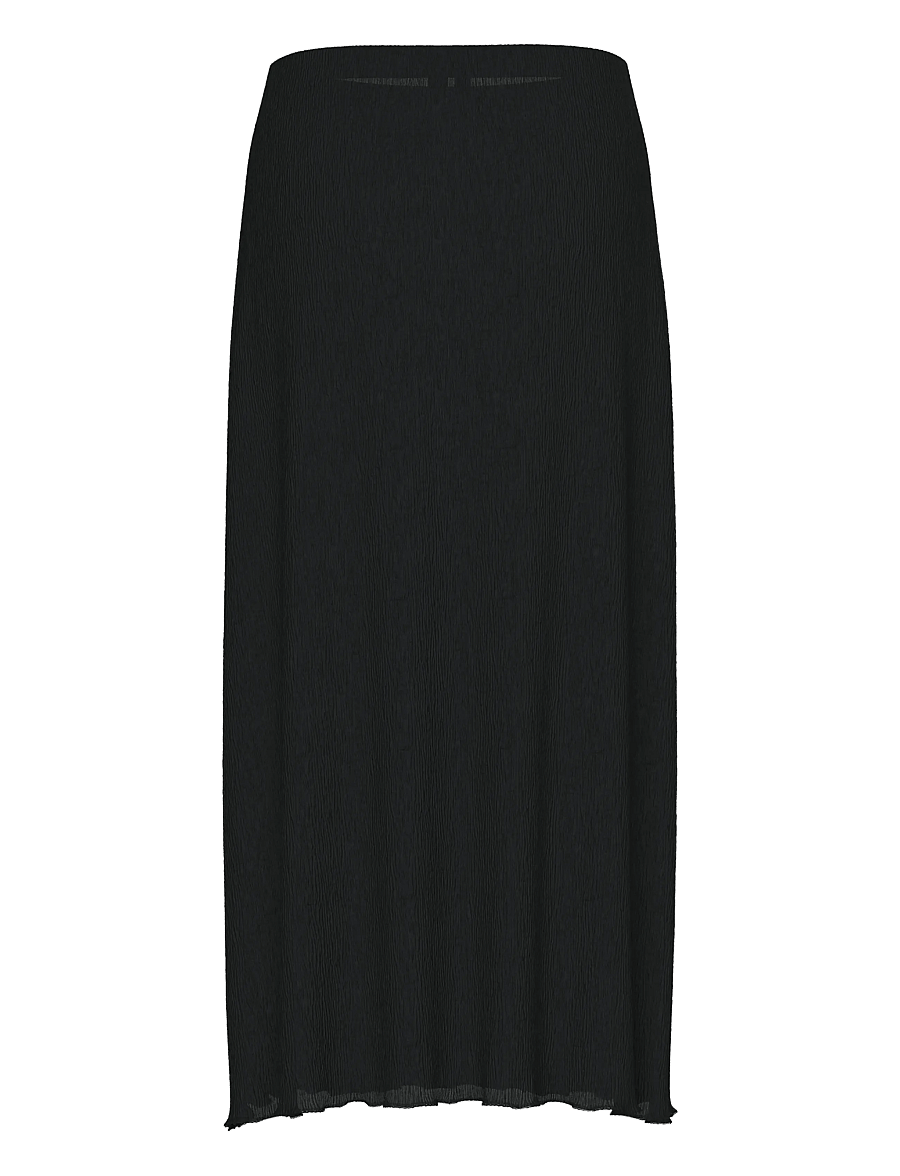 Pieces - PCFLORA HW MIDI SKIRT JRS BC - midi rokken - black - 1
