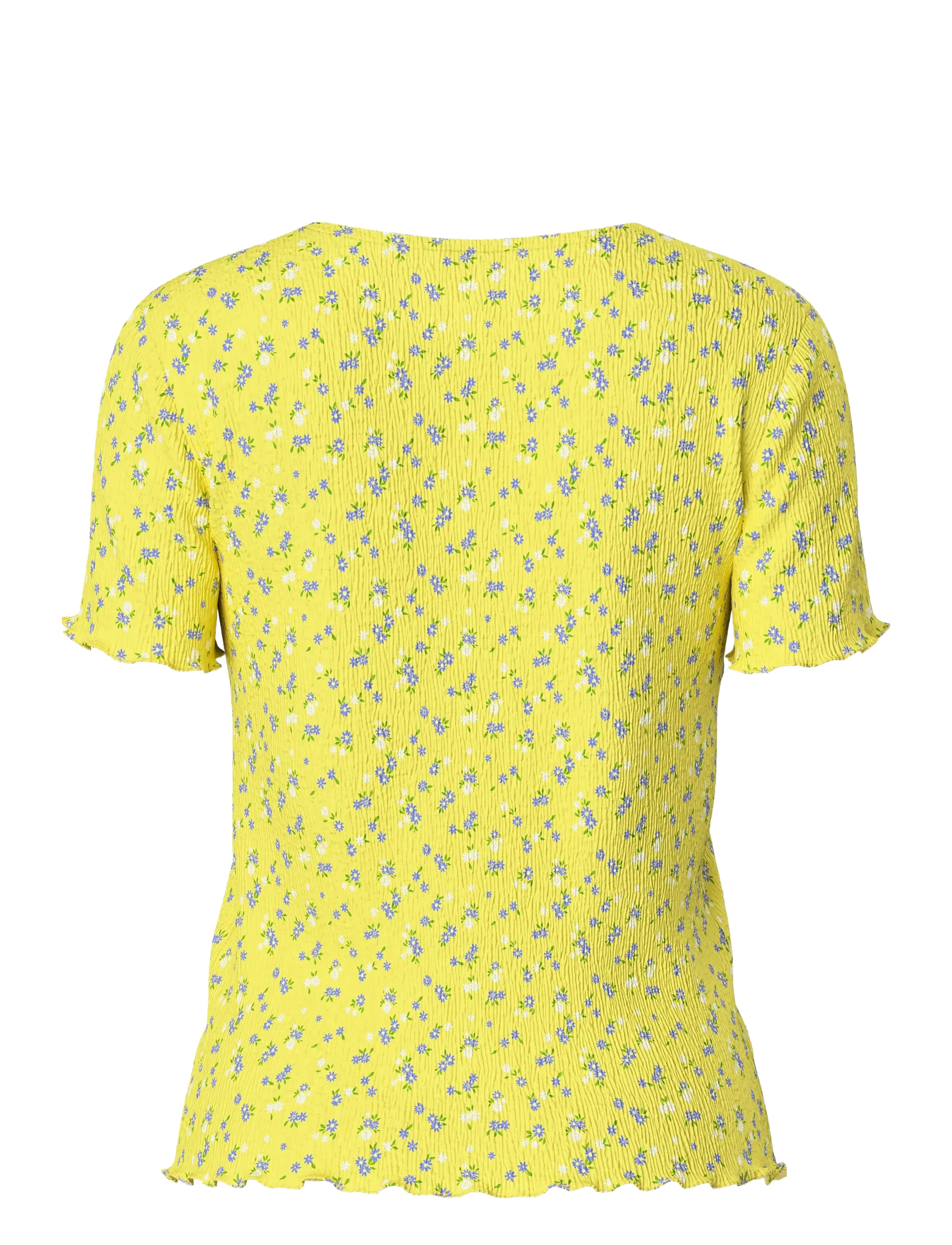 Pieces - PCFLORA SS O-NECK TOP JRS NOOS BC - laveste priser - pale banana - 2