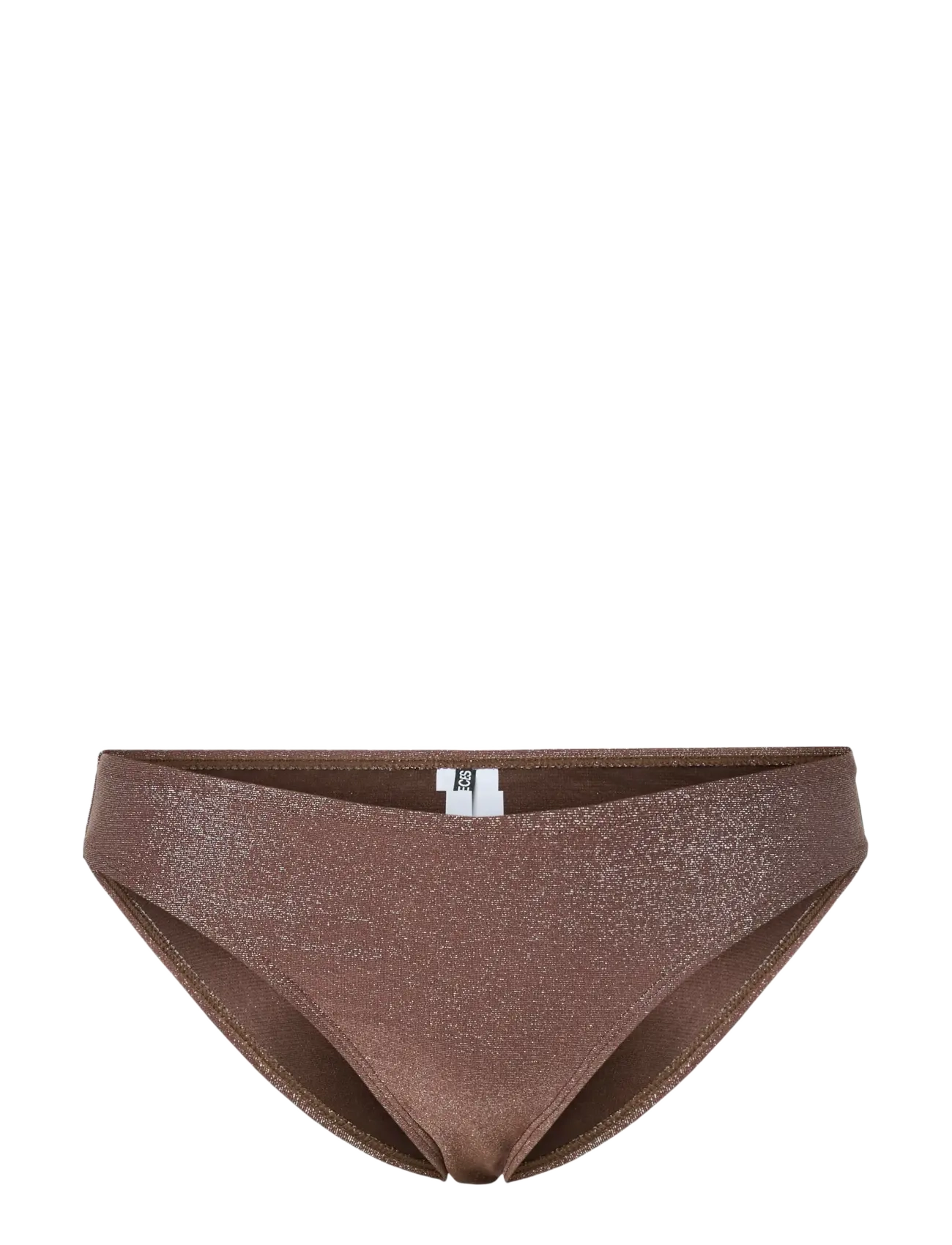 PIECES Pclaomi Lurex Bikini Brief Braun - S - Damen