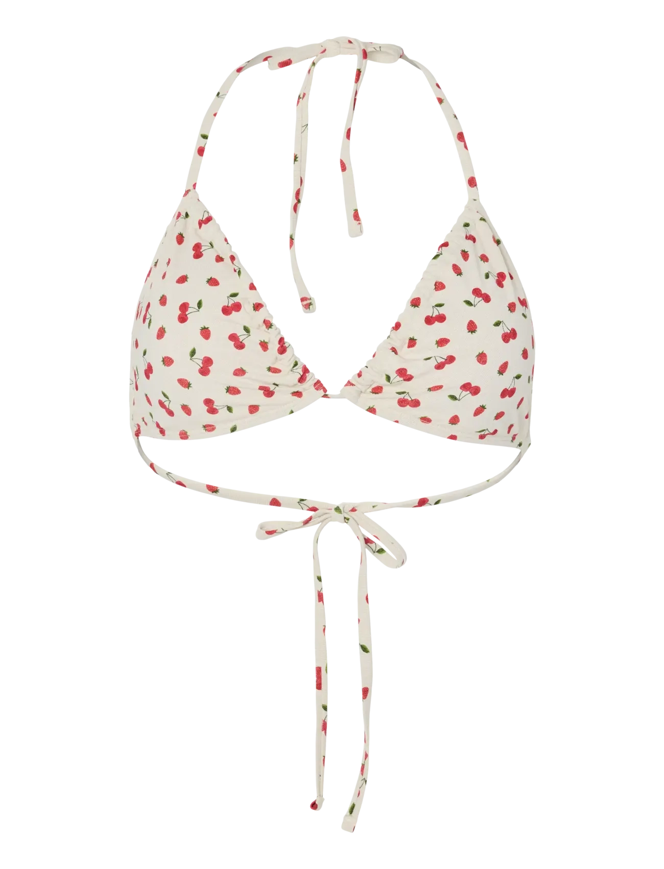 Pieces Pclaomi Lurex Bikini Triangle Top Bc, Kvinder, Lurex Trekant Bikini Top, Cream, Str: L