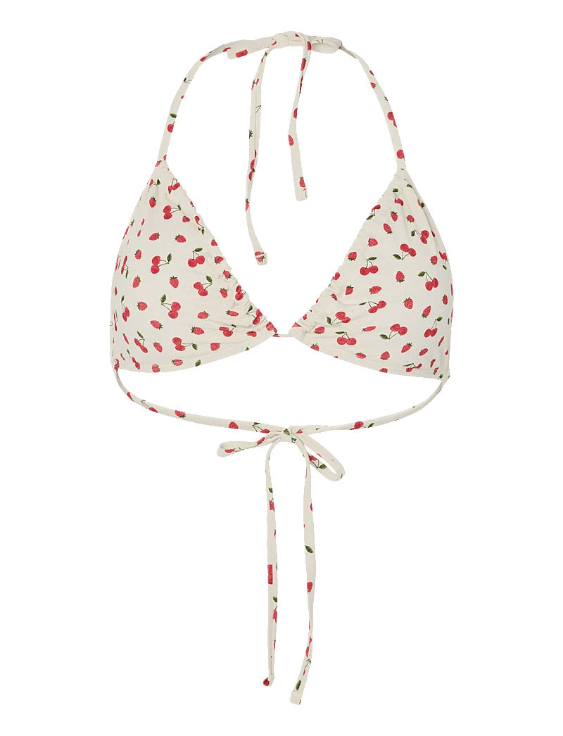 Pieces - PCLAOMI LUREX BIKINI TRIANGLE TOP - kolmnurksed bikiinide ülaosad - cloud dancer - 0