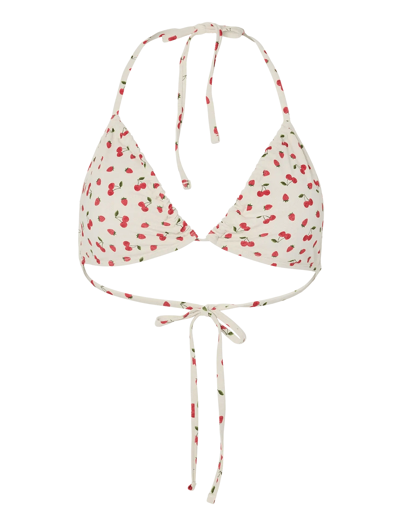 PCLAOMI LUREX BIKINI TRIANGLE TOP BC - CLOUD DANCER