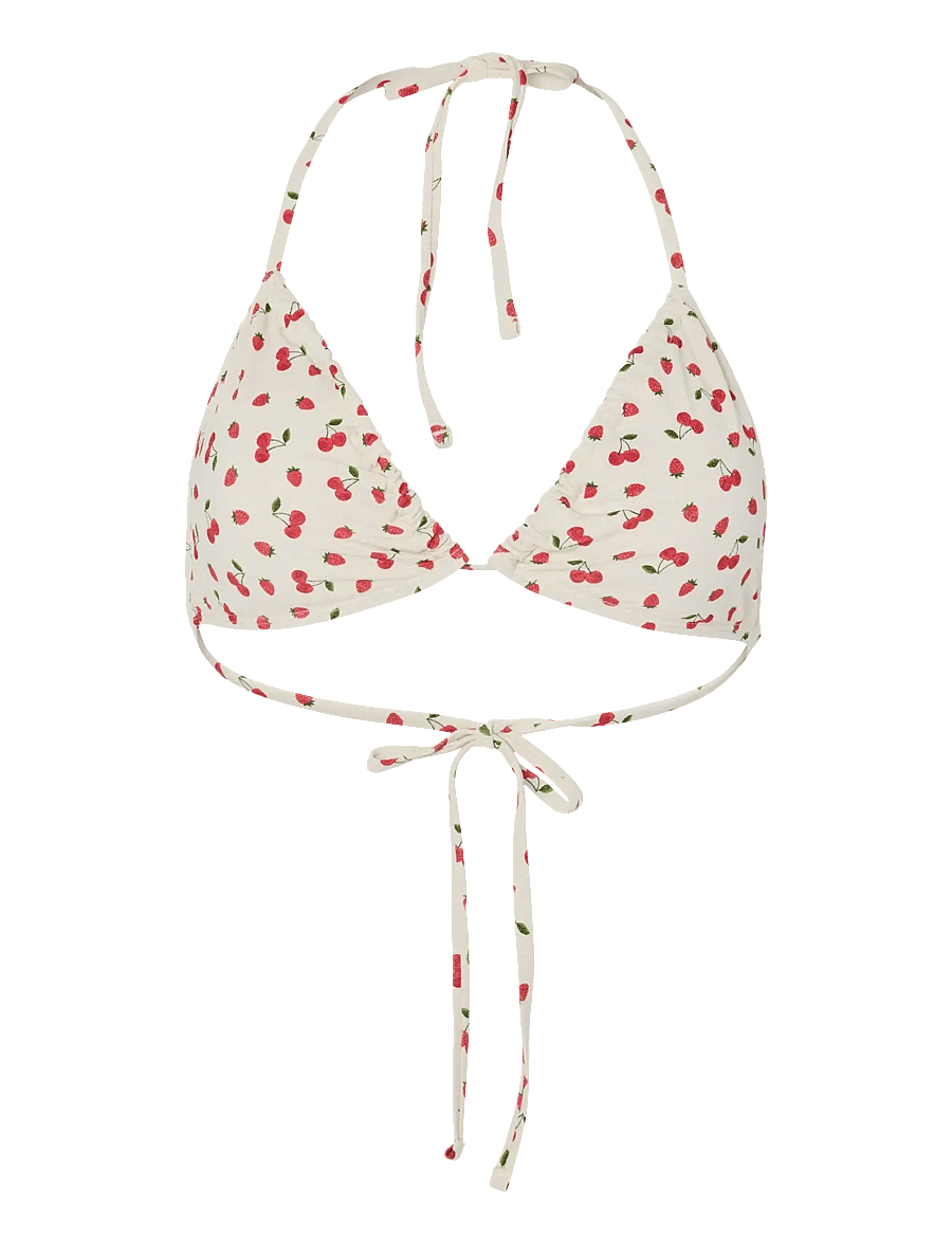 Pieces - PCLAOMI LUREX BIKINI TRIANGLE TOP BC - driehoekige bikini - cloud dancer - 0