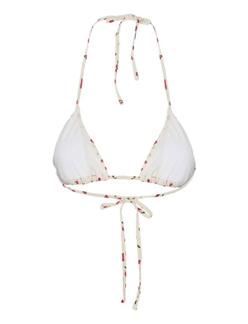 Pieces - PCLAOMI LUREX BIKINI TRIANGLE TOP - kolmnurksed bikiinide ülaosad - cloud dancer - 1