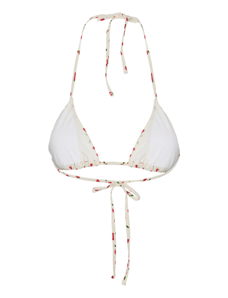Pieces - PCLAOMI LUREX BIKINI TRIANGLE TOP BC - driehoekige bikini - cloud dancer - 1