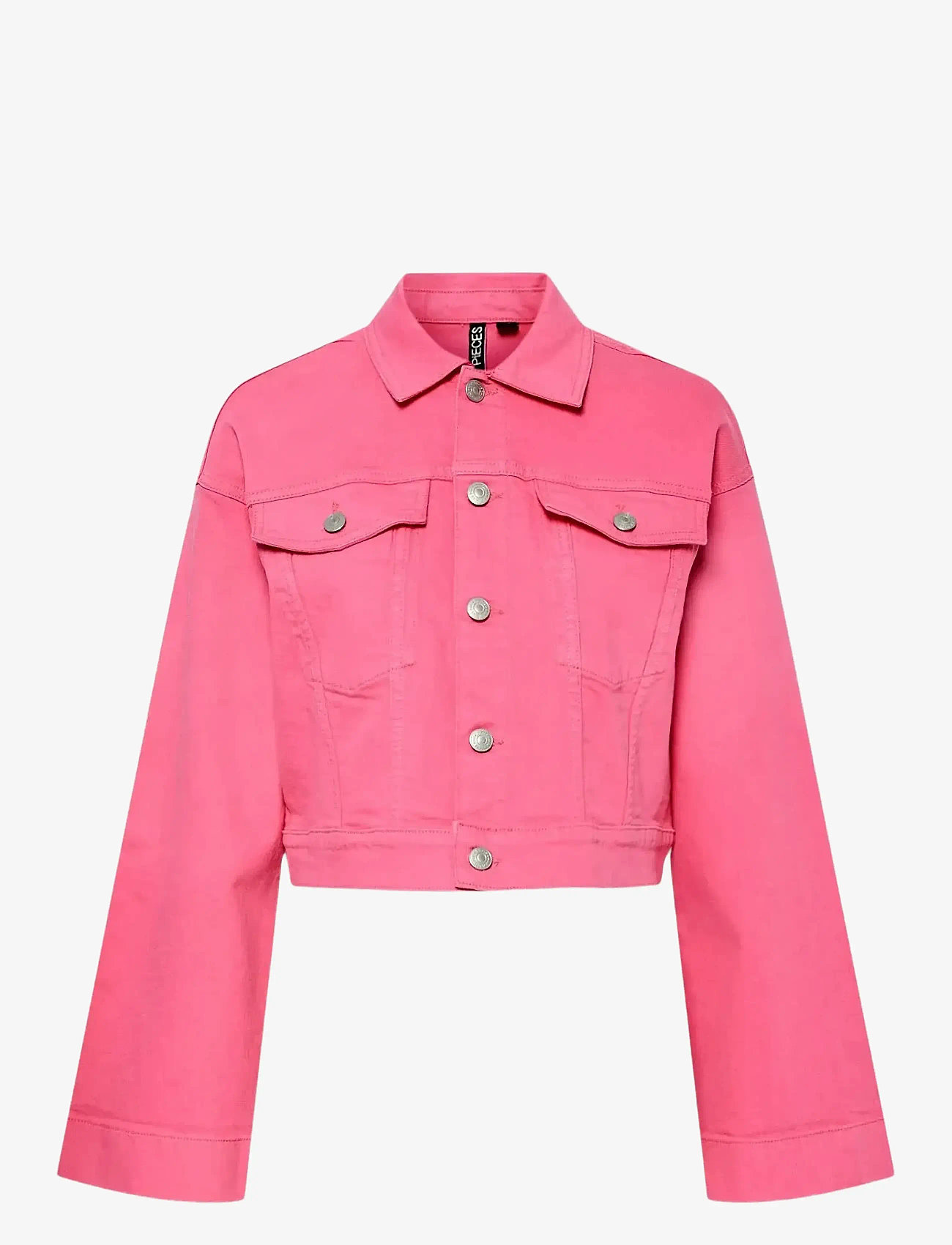 Pieces - PCSVALA DENIM JACKET - frühlingsjacken - pink lemonade - 0