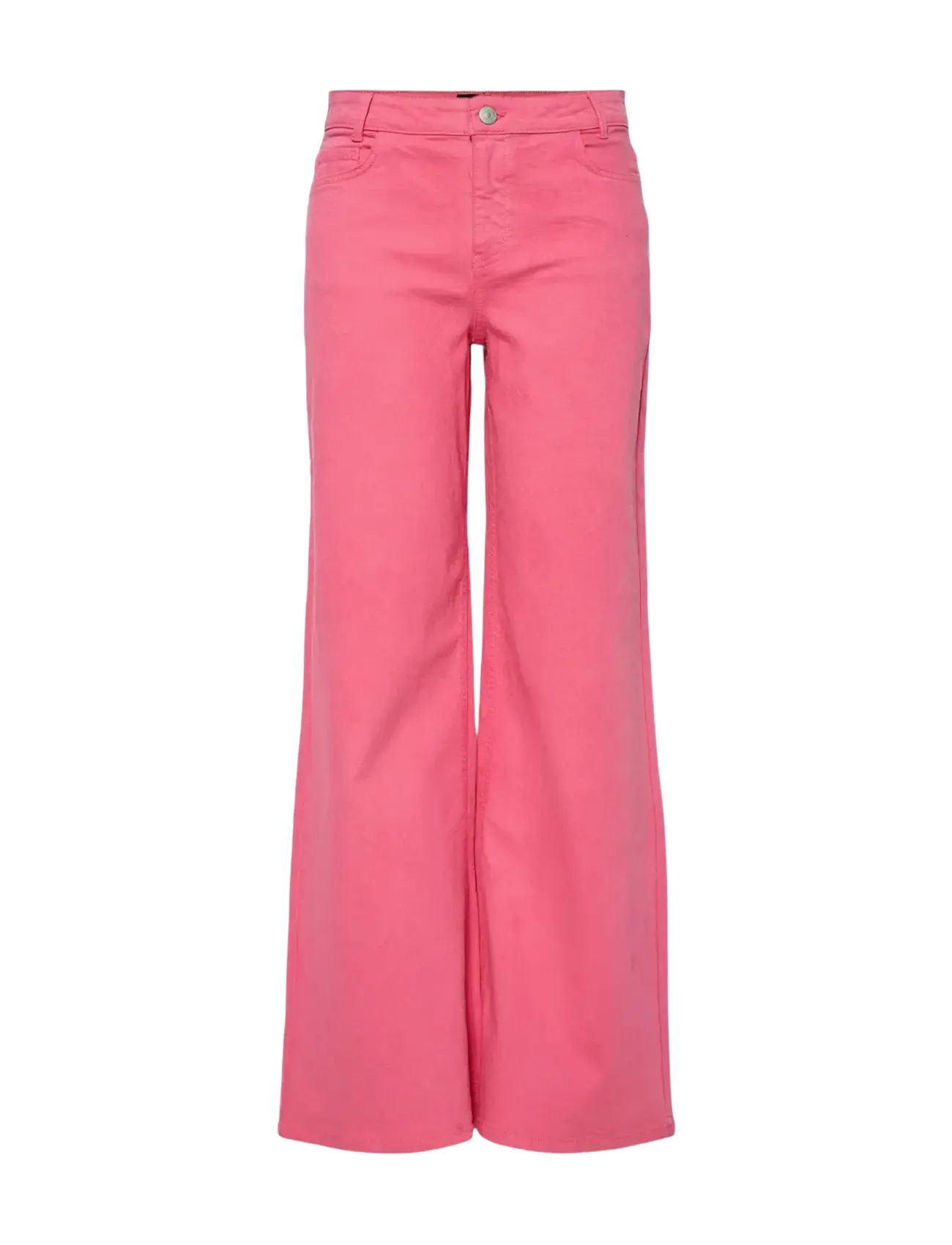 Pieces - PCSVALA MW WIDE DENIM JEANS - pink lemonade - 1