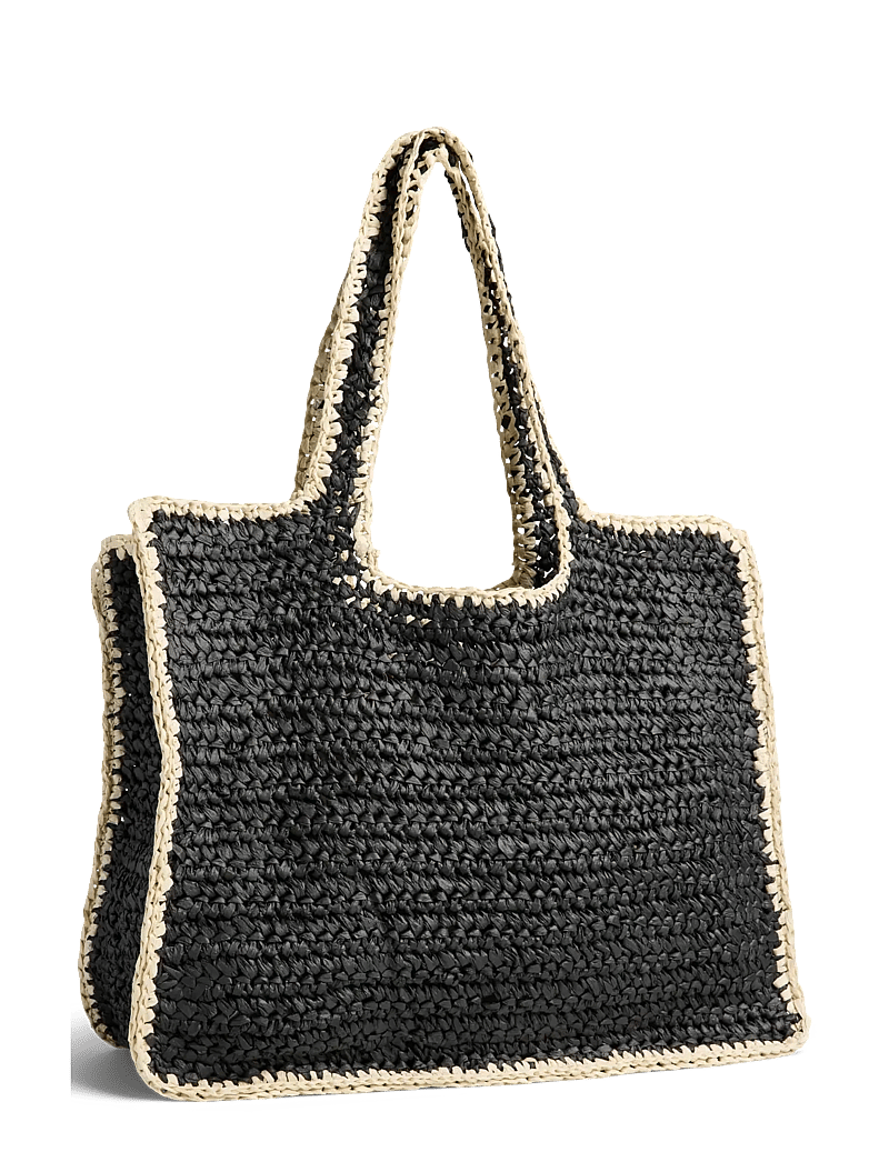 Pieces - PCLYDIA CONTRAST SHOPPER - shoppers - black - 0