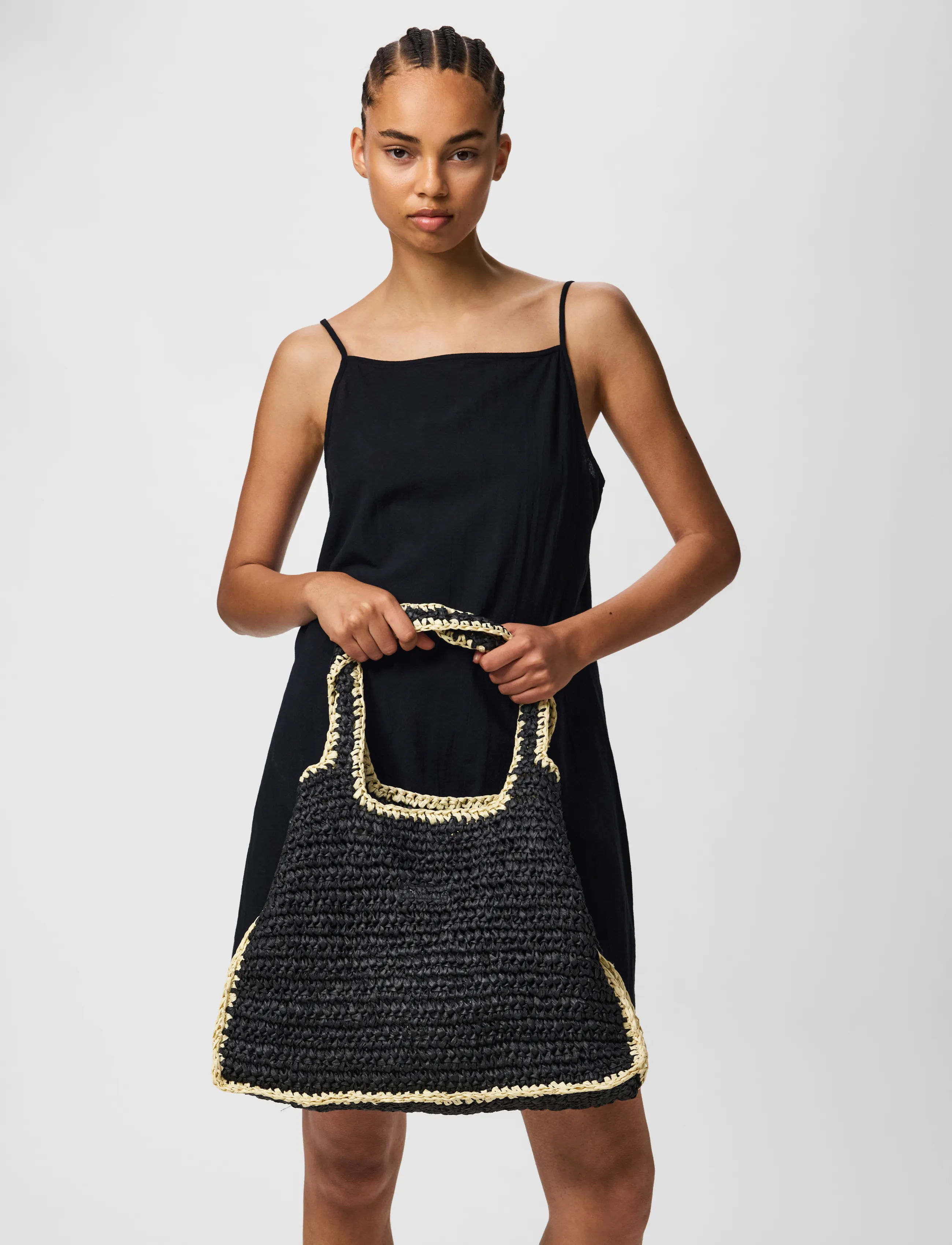 Pieces Pclydia Contrast Shopper, One Size, Black, Tasker > Shoppere, Dame