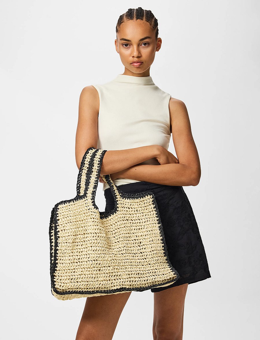 Pieces - PCLYDIA CONTRAST SHOPPER - ostukotid - nature - 0