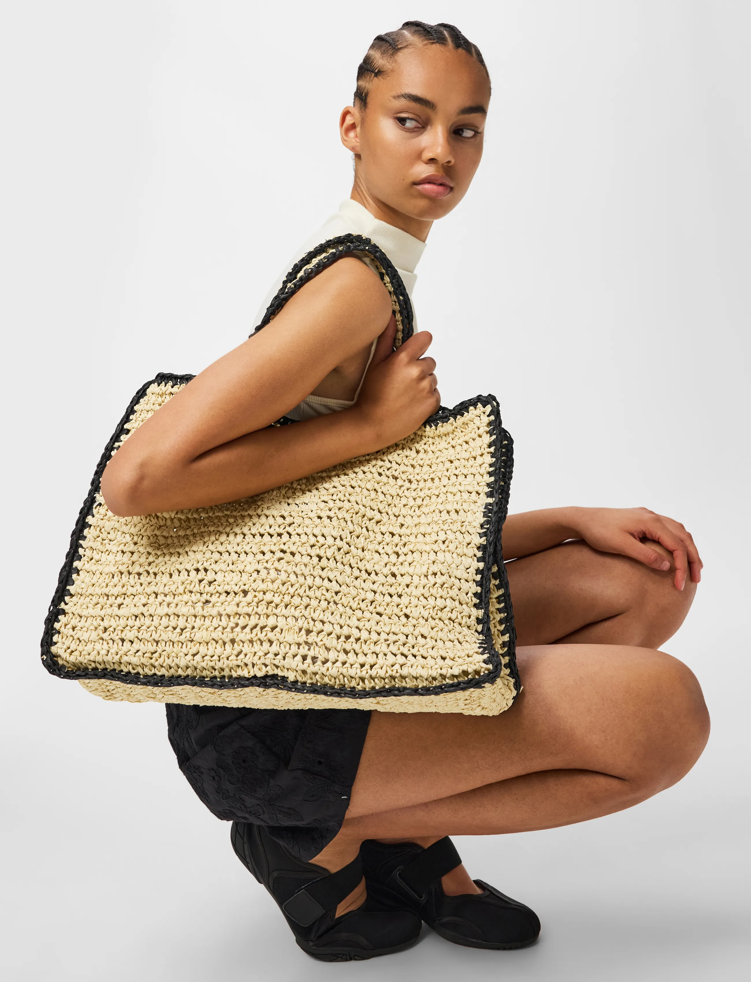 Pieces - PCLYDIA CONTRAST SHOPPER - accessories - nature - 3