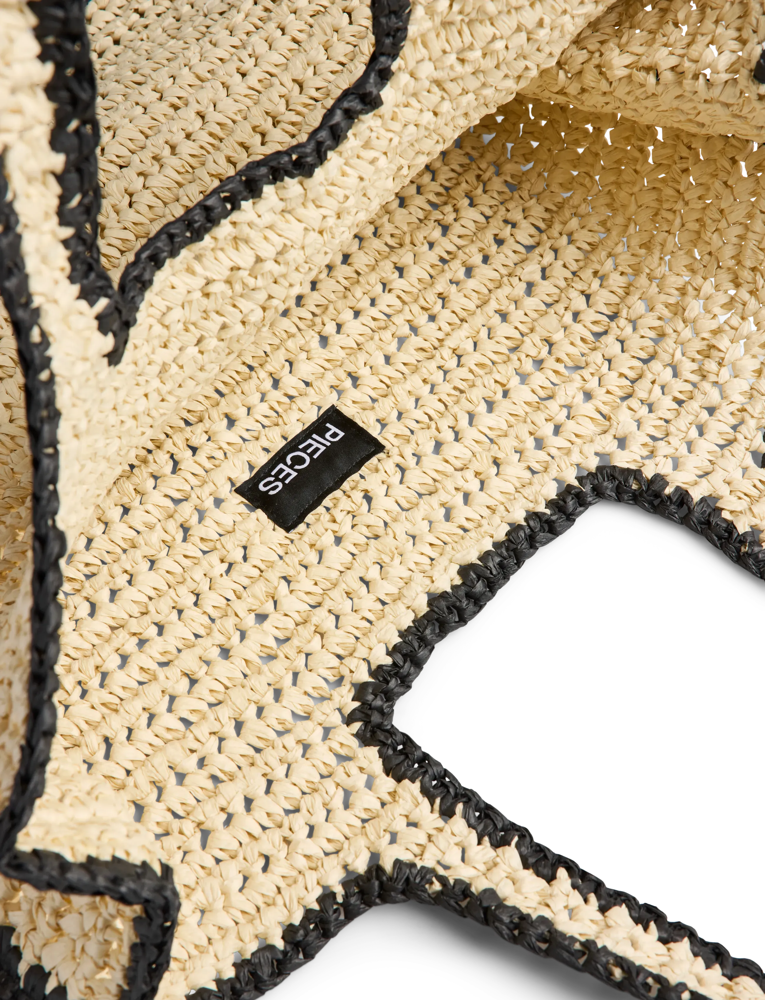 Pieces - PCLYDIA CONTRAST SHOPPER - shoppingväskor - nature - 3