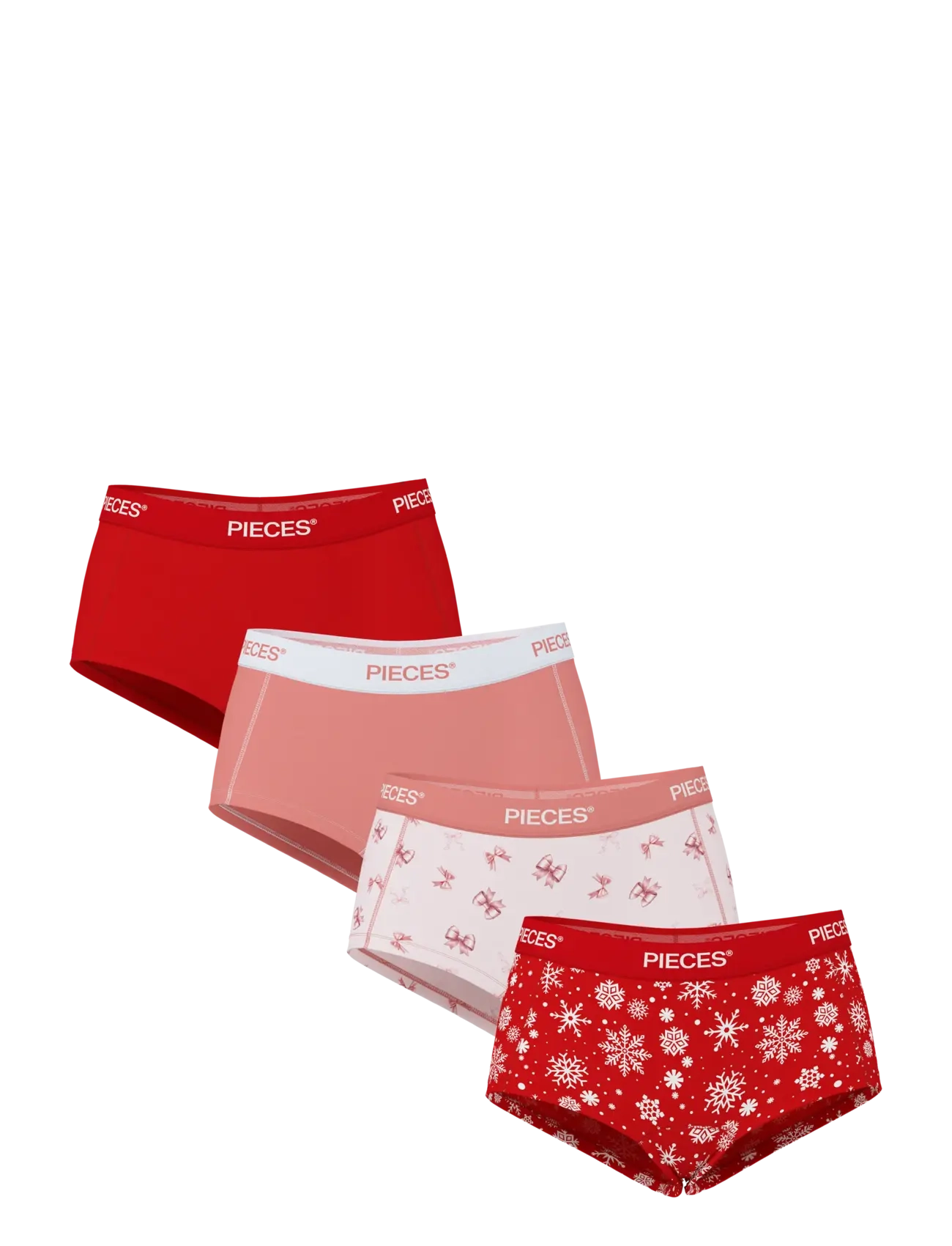 Pieces PCLOGO LADY 4 PACK BC - Pieces - ADRENALINE RUSH / red