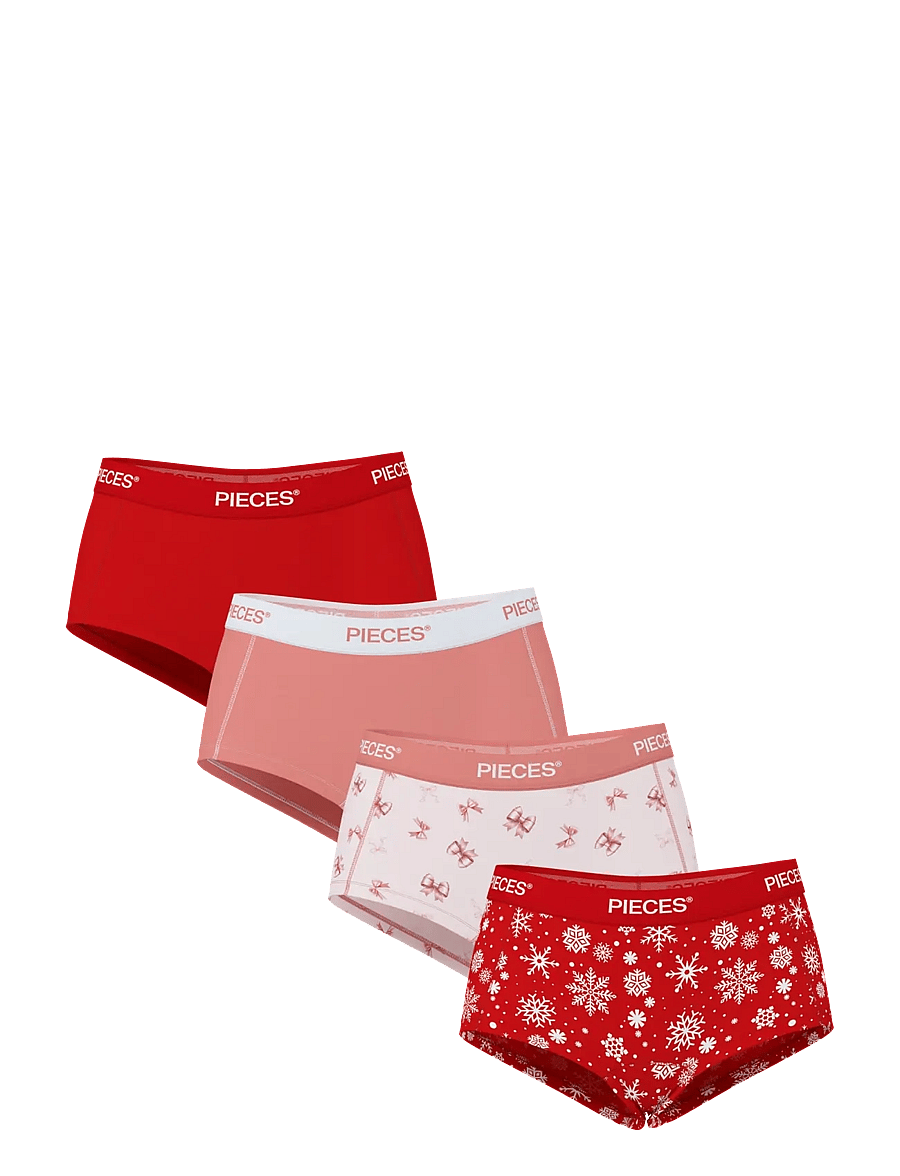 Pieces - PCLOGO LADY 4 PACK BC - hipster & boxershorts - adrenaline rush - 0