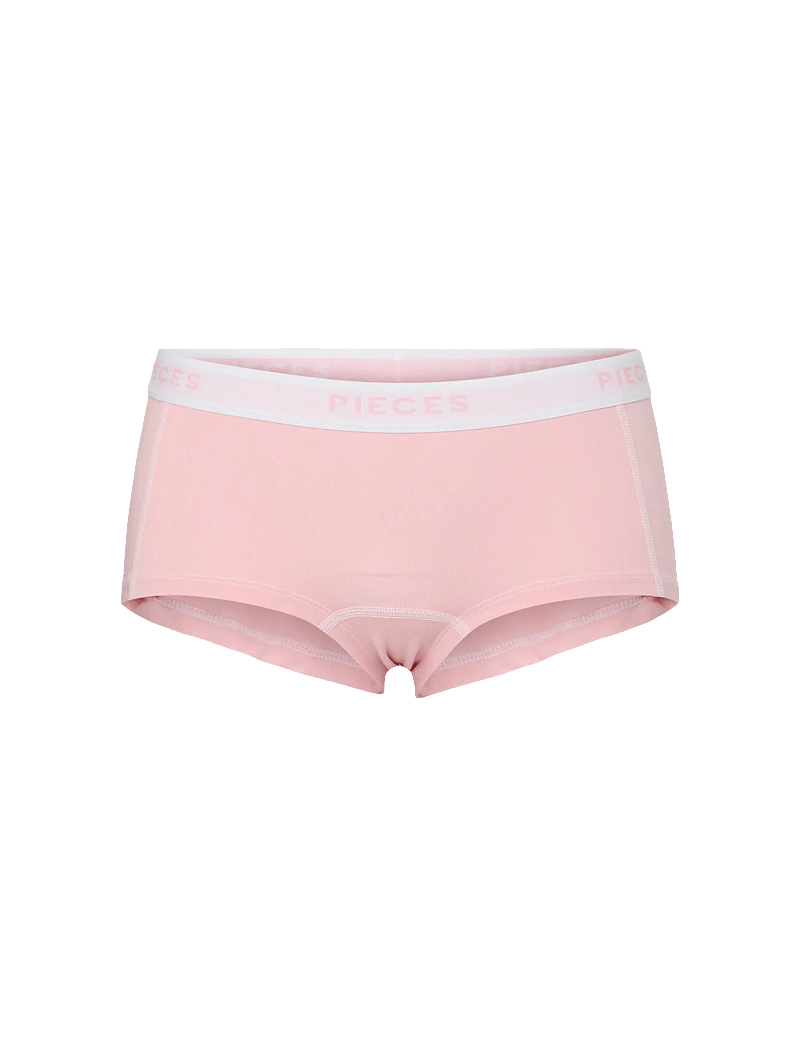 Pieces - PCLOGO LADY 4 PACK BC - hipsterit & hotpantsit - bright white - 4