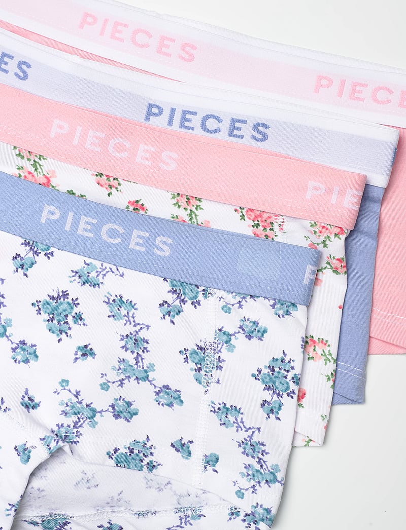 Pieces - PCLOGO LADY 4 PACK BC - hipster & hotpants - bright white - 1