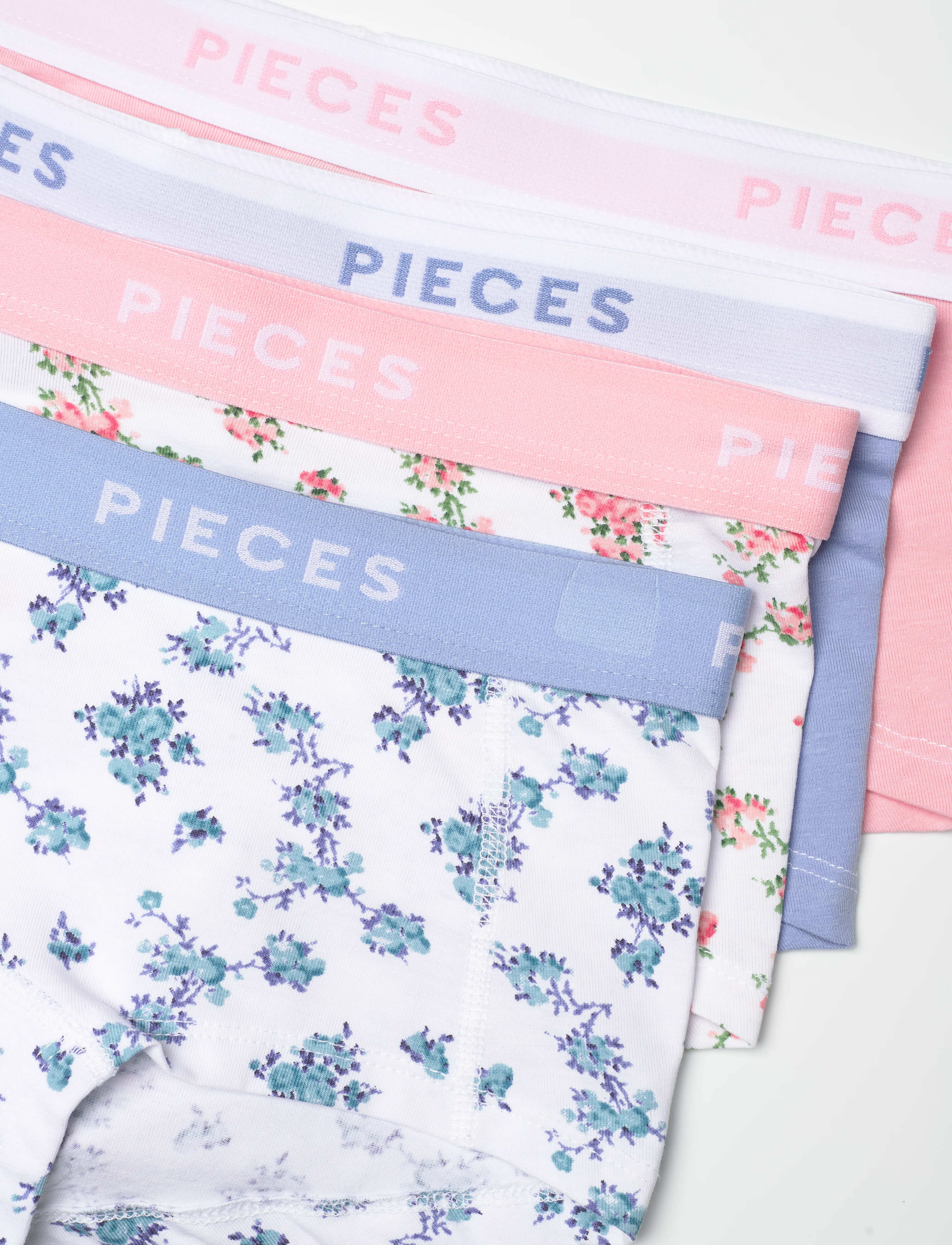 Pieces - PCLOGO LADY 4 PACK BC - die niedrigsten preise - bright white - 5