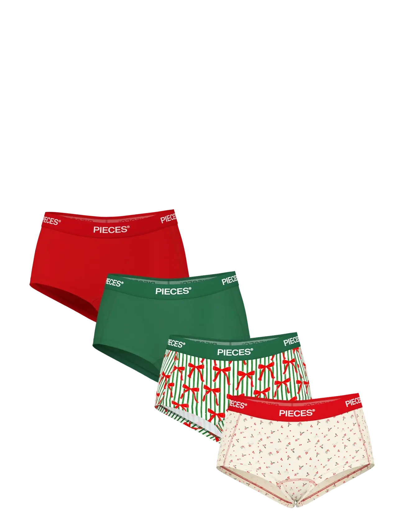 Pieces PCLOGO LADY 4 PACK BC - Pieces - EDEN / green