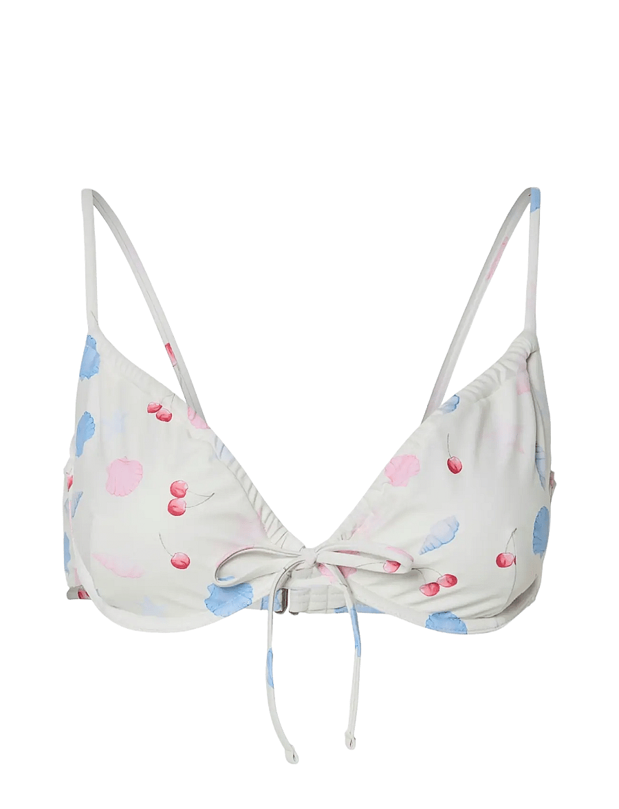 Pieces - PCLIPPA BIKINI TOP BC - vielutėmis sutvirtintos bikinio liemenėlės - cloud dancer - 1