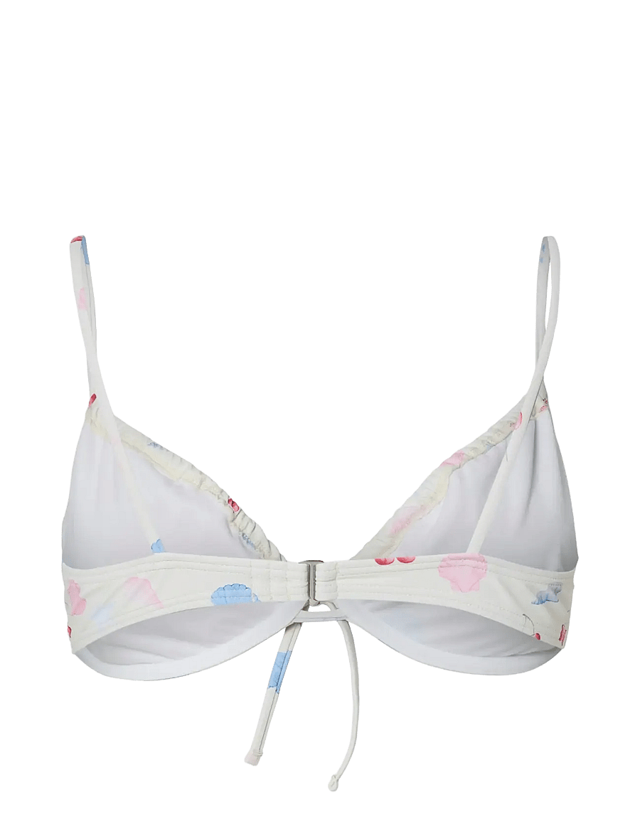 Pieces - PCLIPPA BIKINI TOP BC - vielutėmis sutvirtintos bikinio liemenėlės - cloud dancer - 2