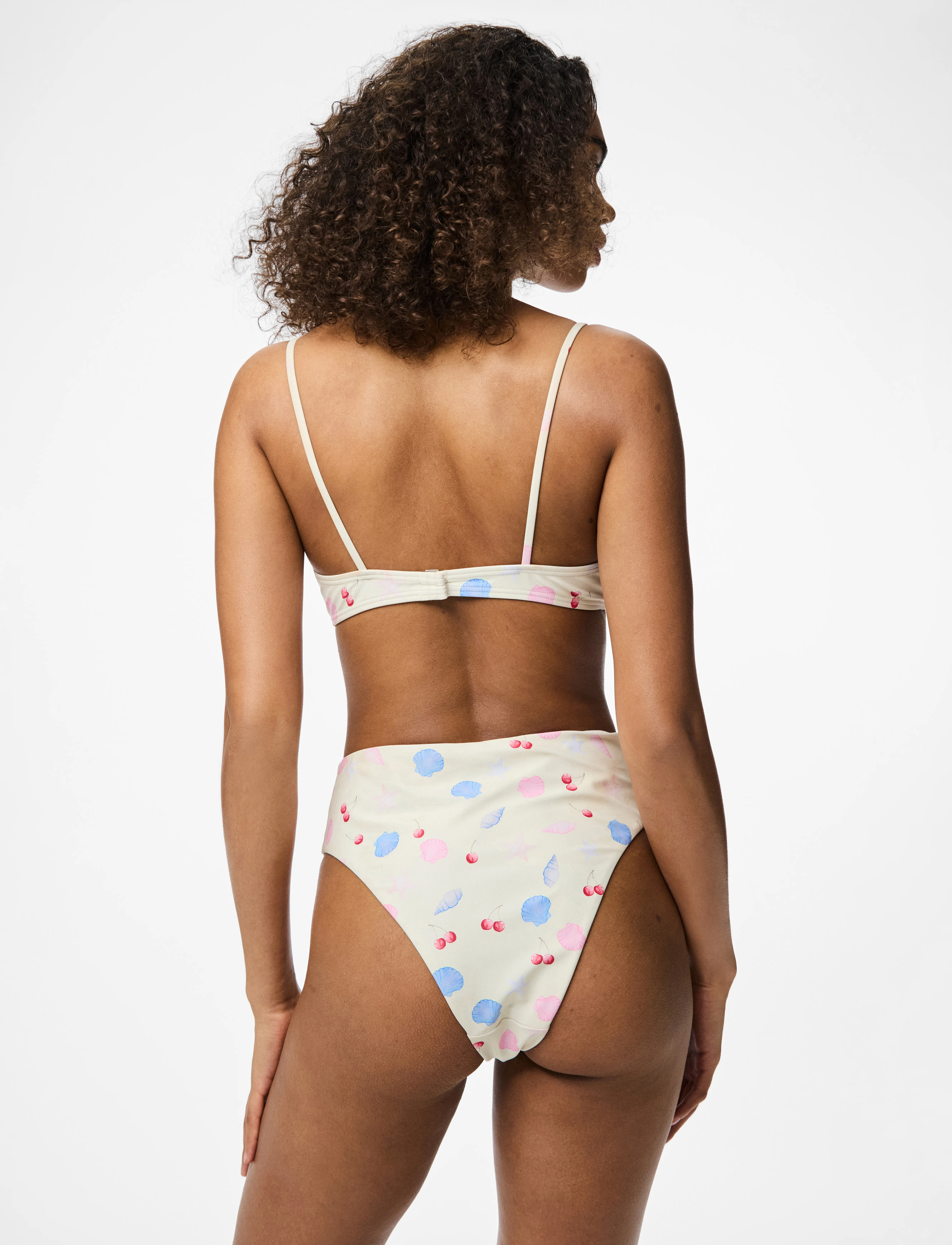 Pieces - PCLIPPA ULTRA HW BRIEF BC - højtaljede bikinitrusser - cloud dancer - 3