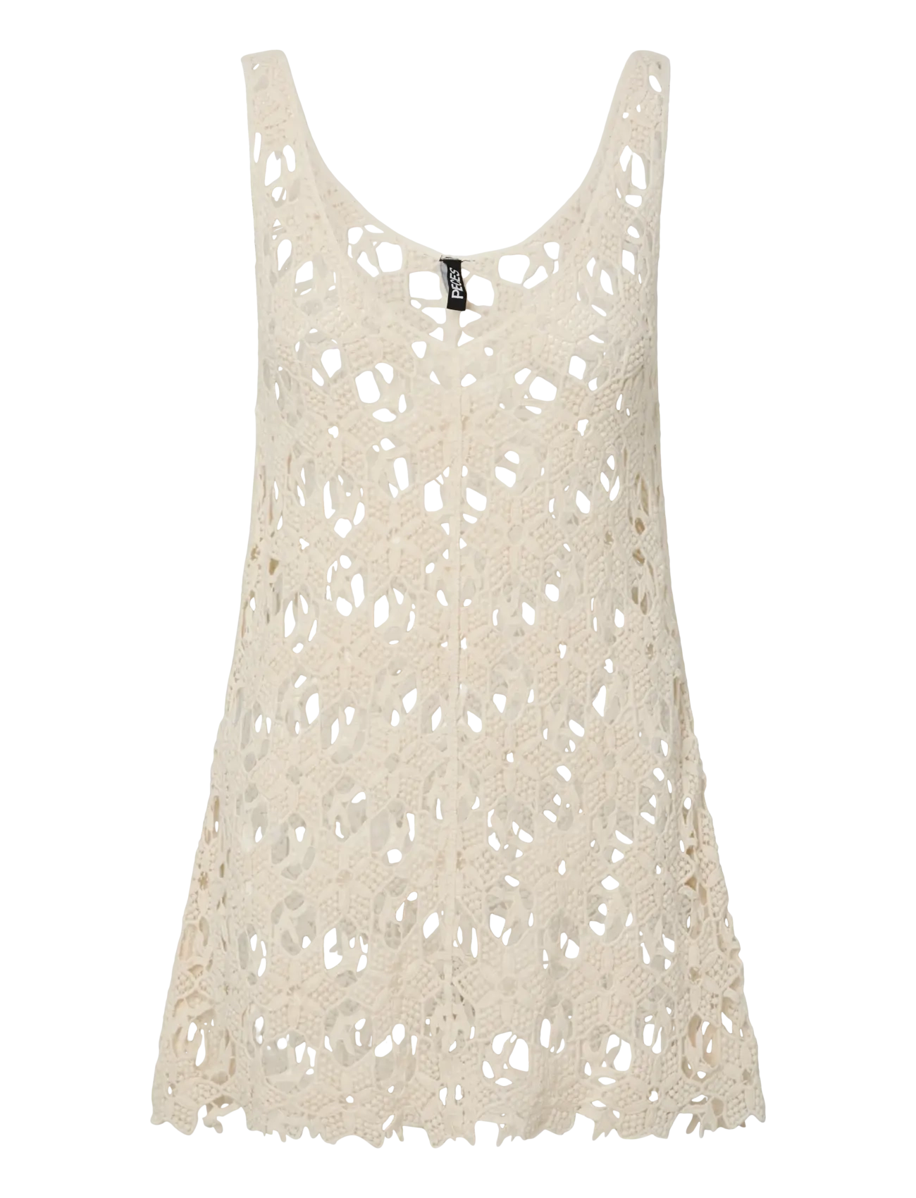 Pieces PCLINA CROCHET DRESS WVN - Badetøy - EGRET / cream