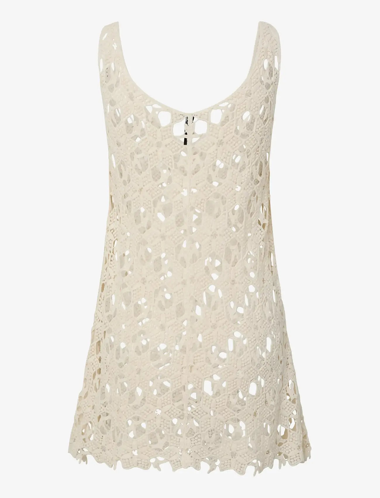 Pieces - PCLINA CROCHET DRESS WVN - strandtøj - egret - 1