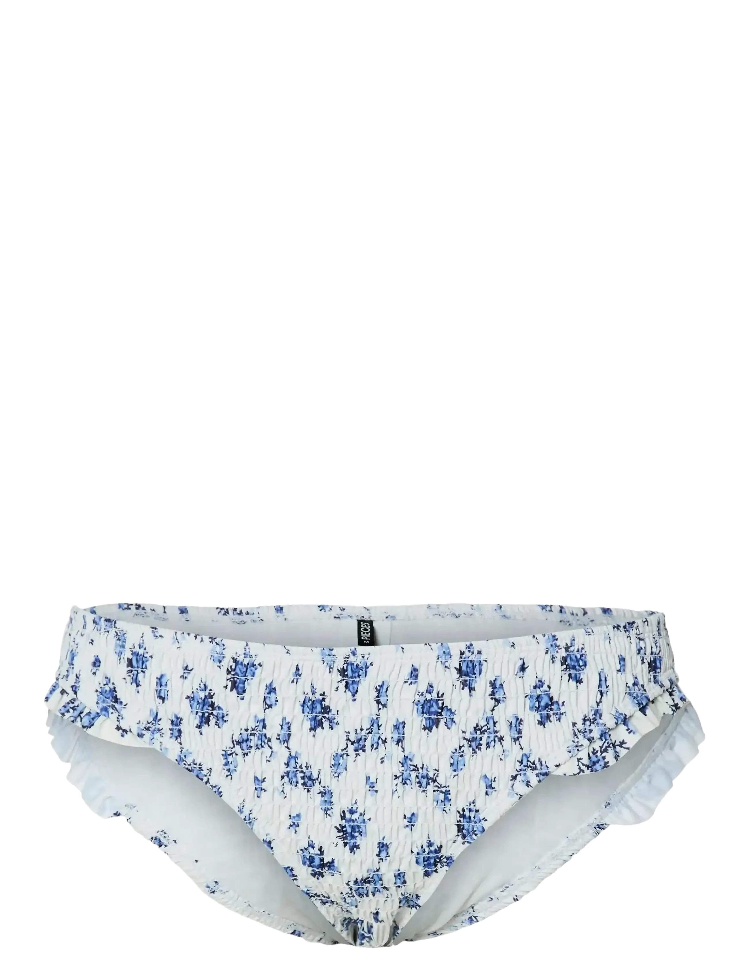 Pieces Pclira Smock Hw Bikini Brief Bc, Kvinder, Smock Højtaljet Bikinitrusse, Blå, Str: XL