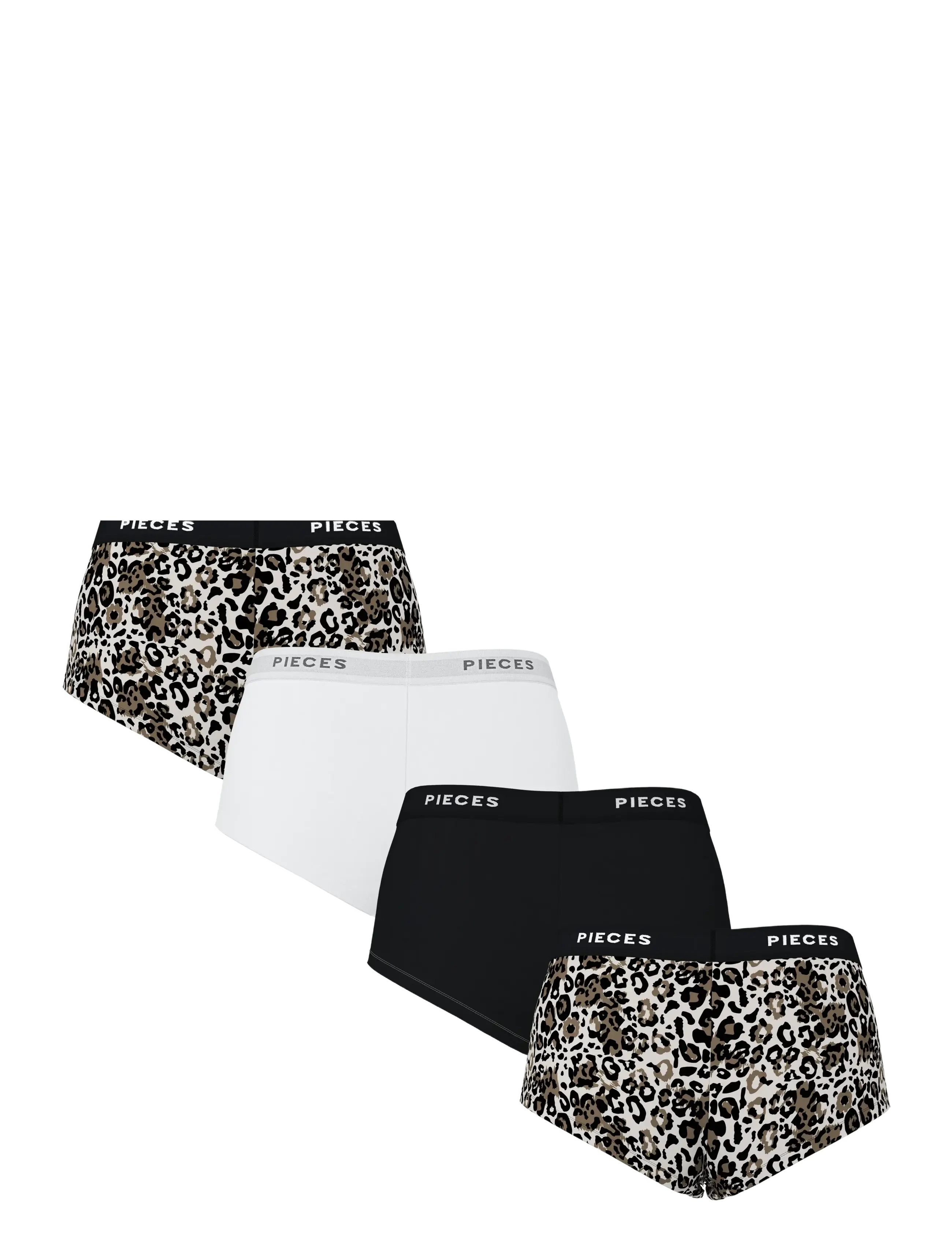 Pieces - PCLOGO LADY 4 PACK AOP/SOLID NOOS BC - die niedrigsten preise - silver gray - 1