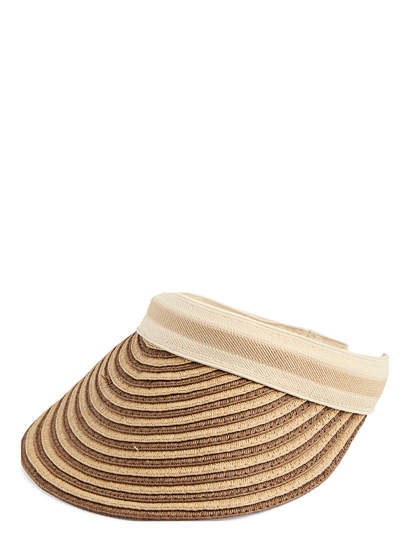 Pieces - PCLINEA SUN HAT BOX - stråhatte - nature - 0