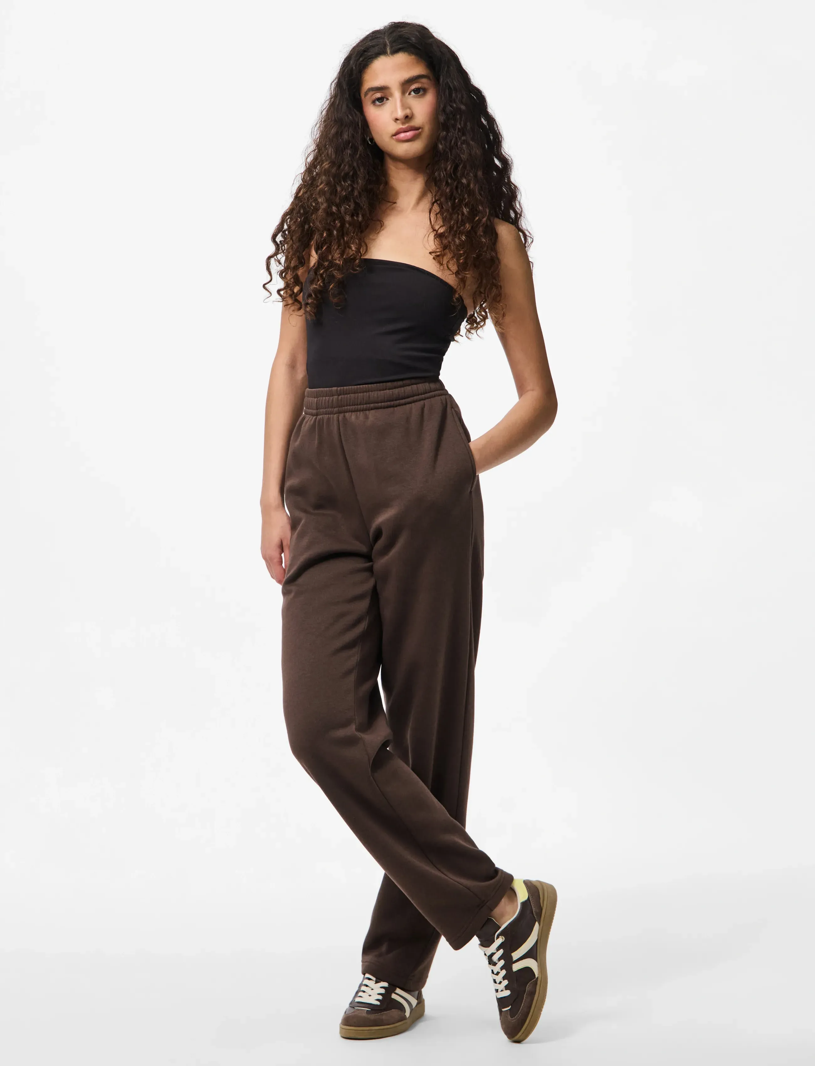 Pcchilli Hw Straight Sweat Pants Noos Bc 3