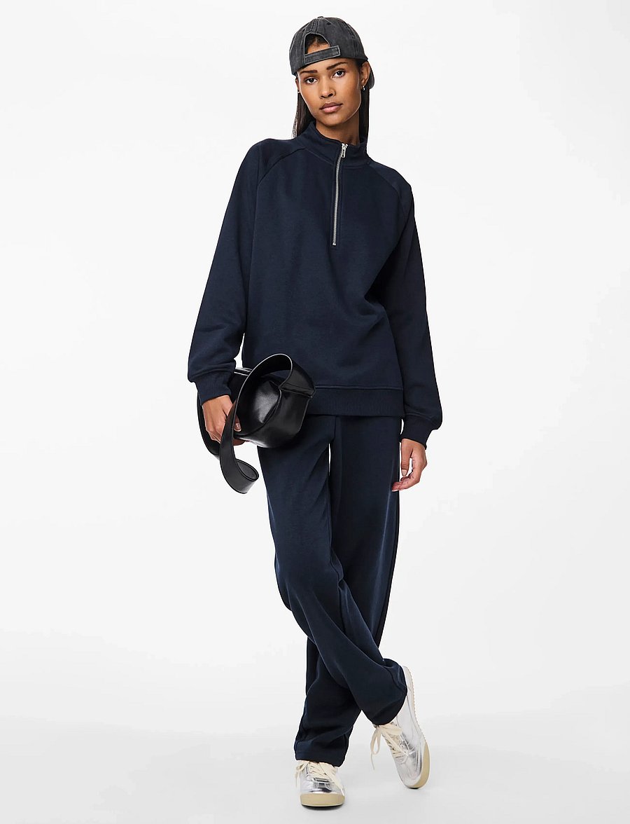 Pieces - PCCHILLI HW STRAIGHT SWEAT PANTS NOOS BC - igapäevane stiil - sky captain - 5