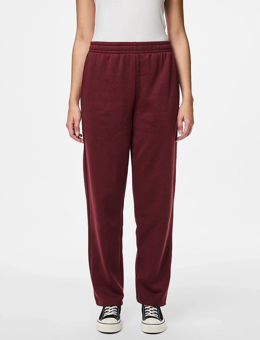 Pieces - PCCHILLI HW STRAIGHT SWEAT PANTS NOOS BC - vardagsstil - tawny port - 0