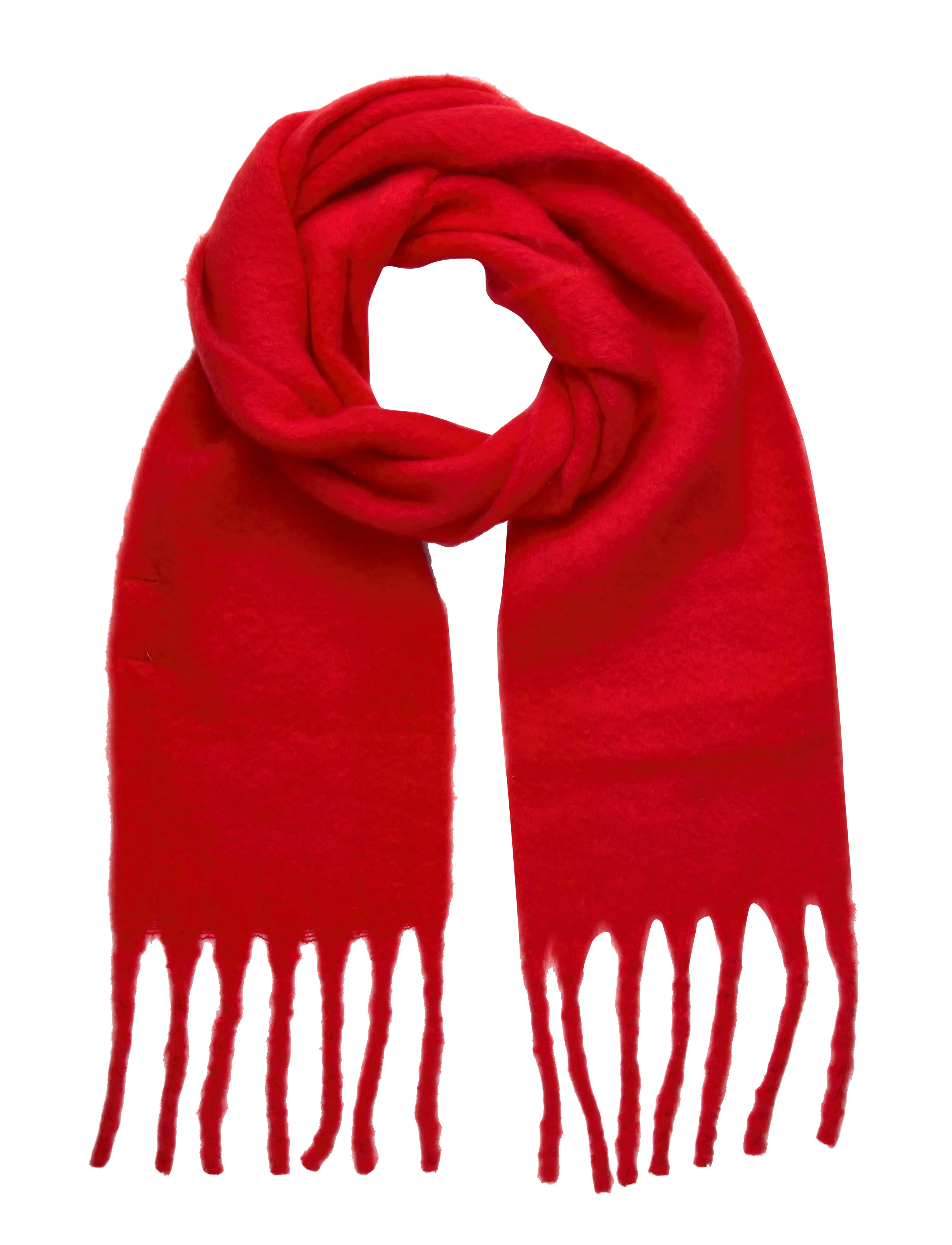 Pieces PCLULU SOLID LONG SCARF PWP BC - Pieces - GOJI BERRY / red