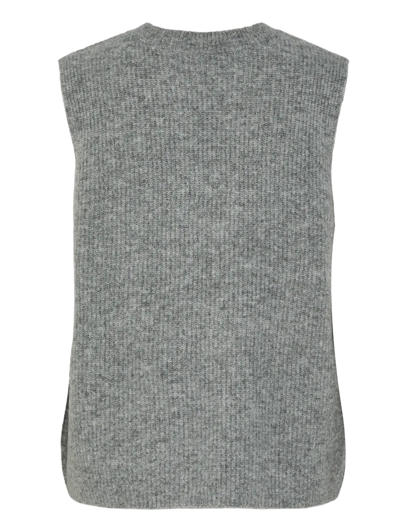 Pieces - PCSILLY SL REV TIE VEST KNIT NOOS BC - strikveste - medium grey melange - 2