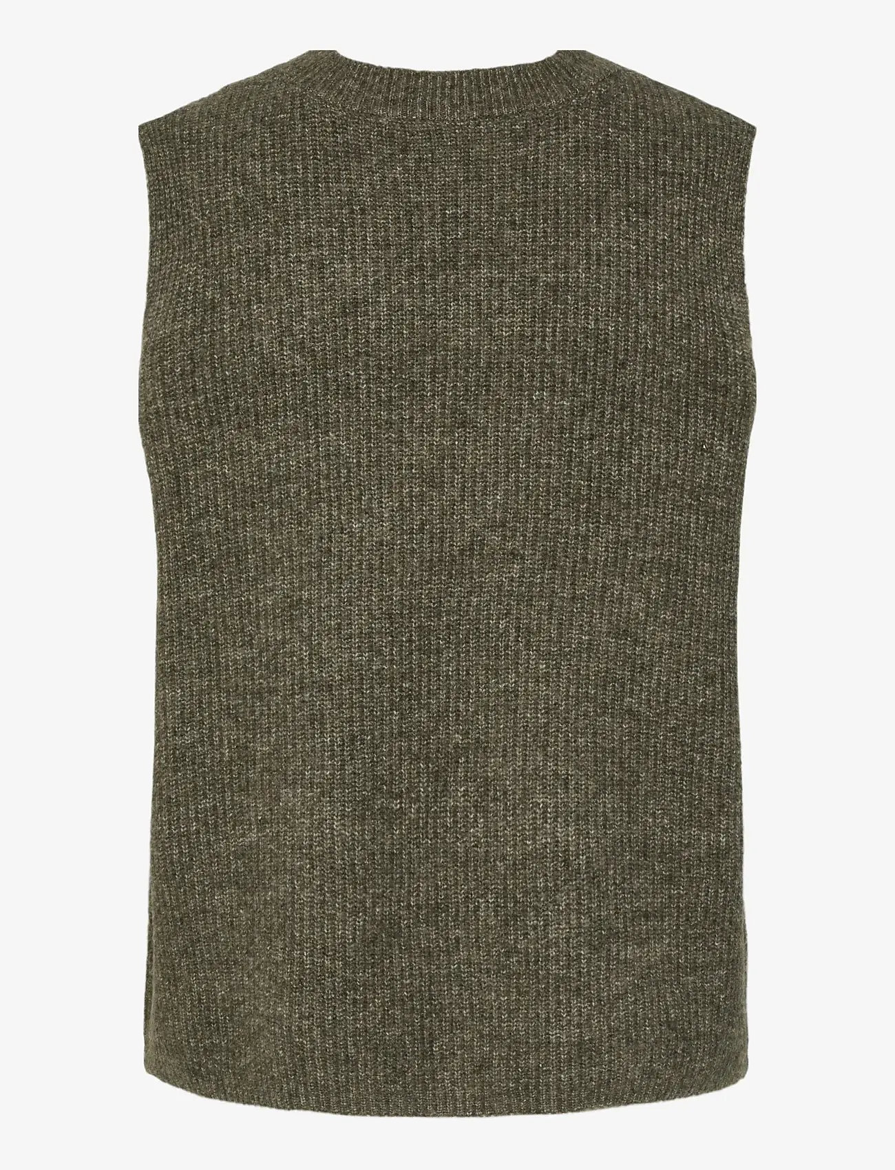 Pieces - PCSILLY SL REV TIE VEST KNIT NOOS BC - knitted vests - morel - 2