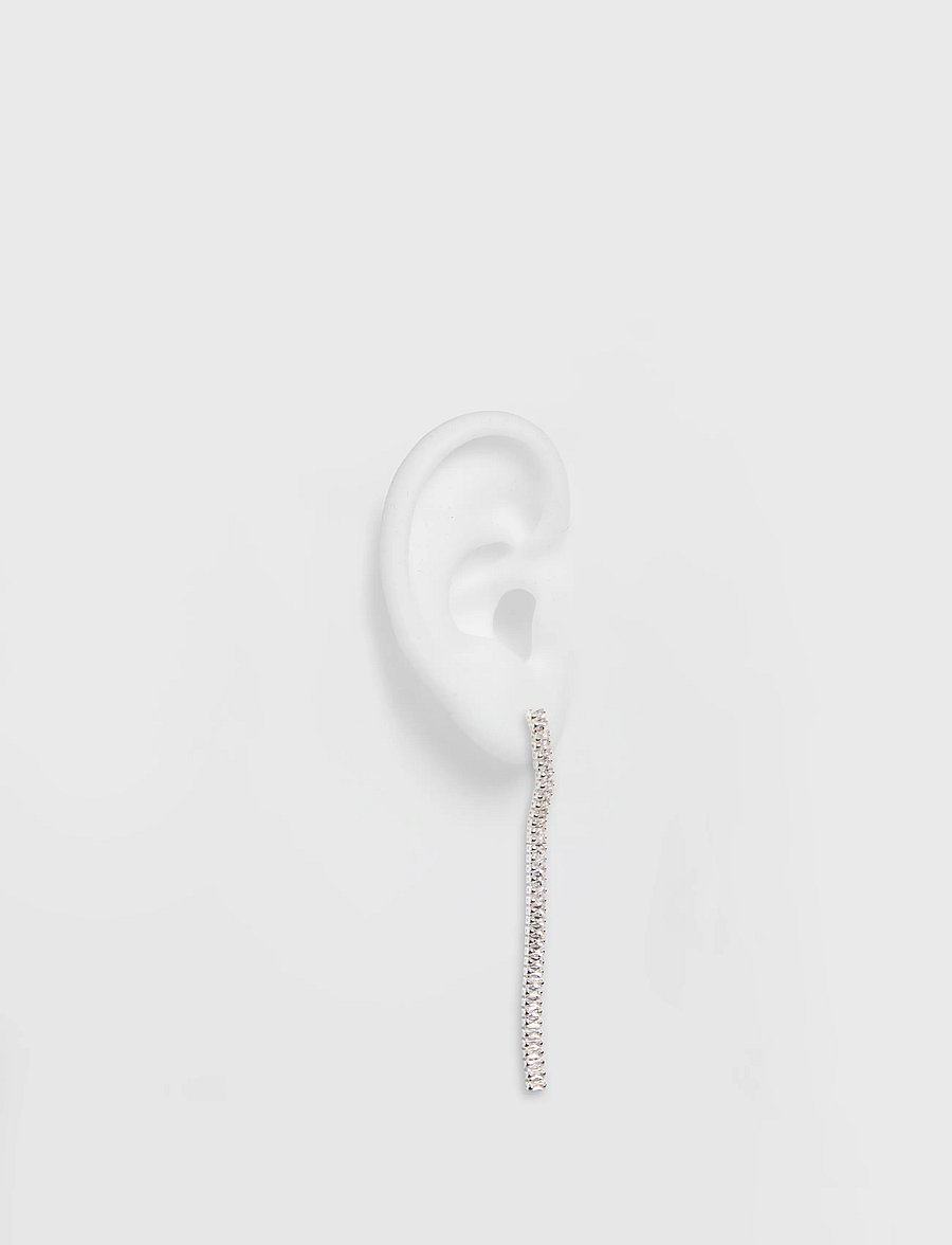 Pieces - PCENEA S EARRINGS - hängande örhängen - silver colour - 0