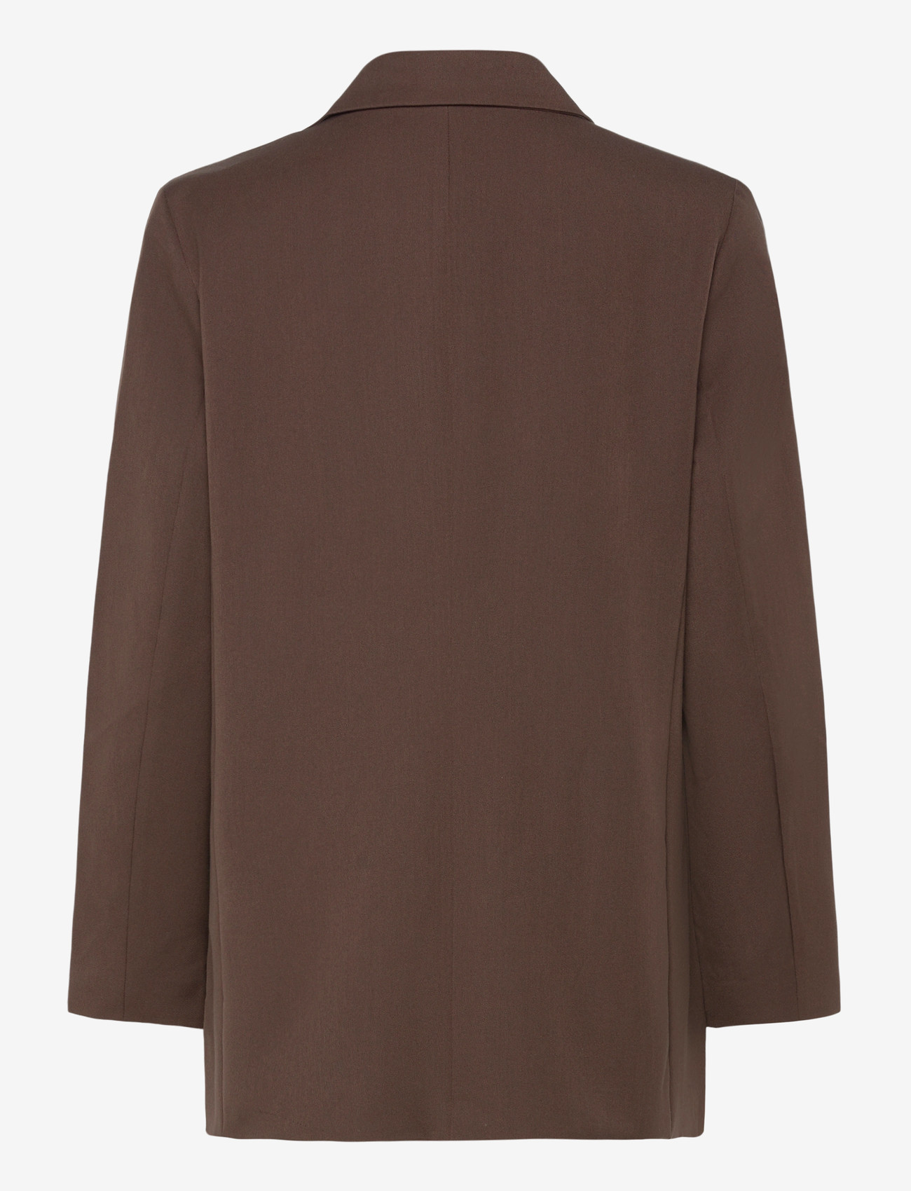 Pieces - PCKAMIL LS LOOSE BLAZER NOOS BC - oversize pintsakud - hot fudge - 2