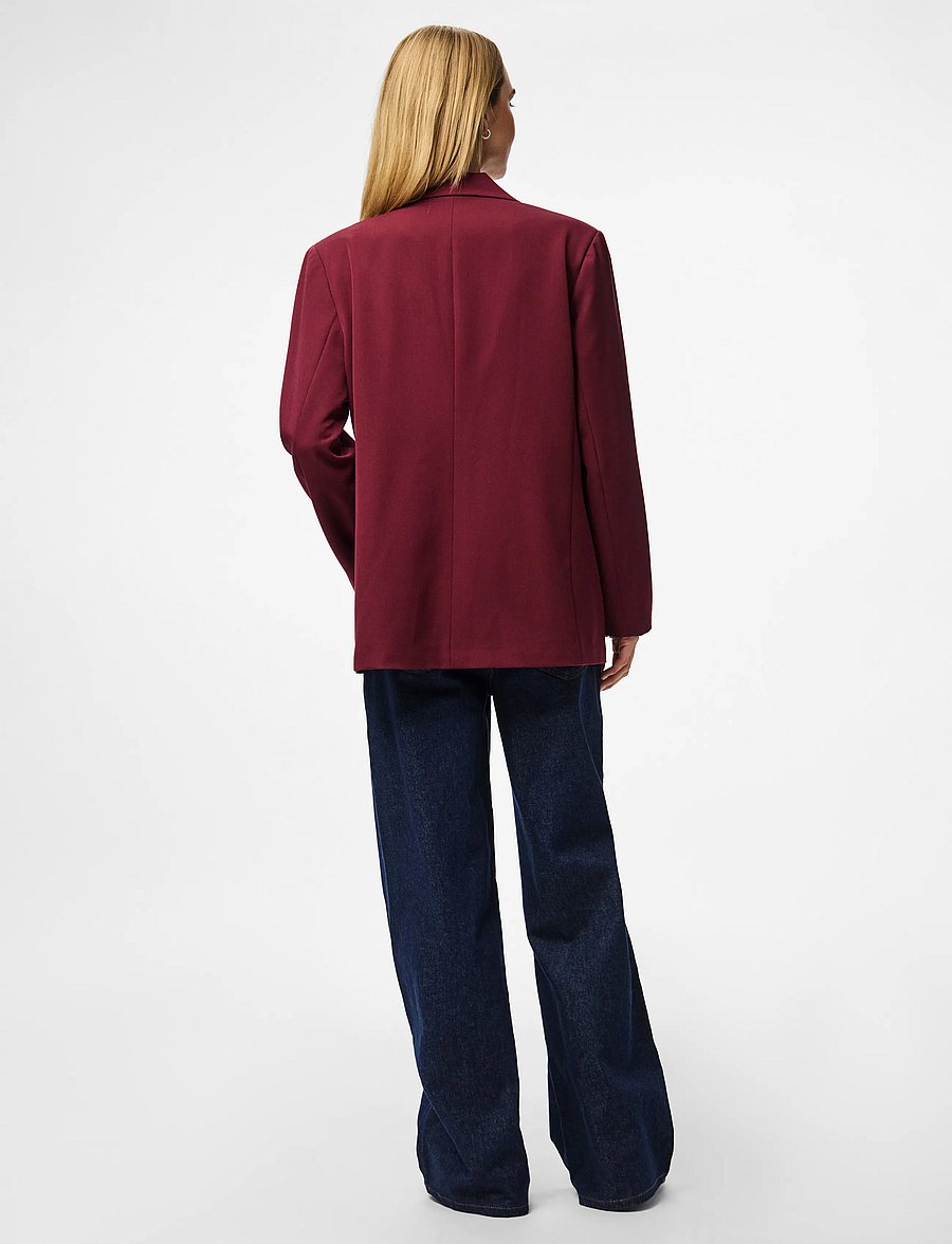 Pieces - PCKAMIL LS LOOSE BLAZER NOOS BC - oversized blazere - tawny port - 3