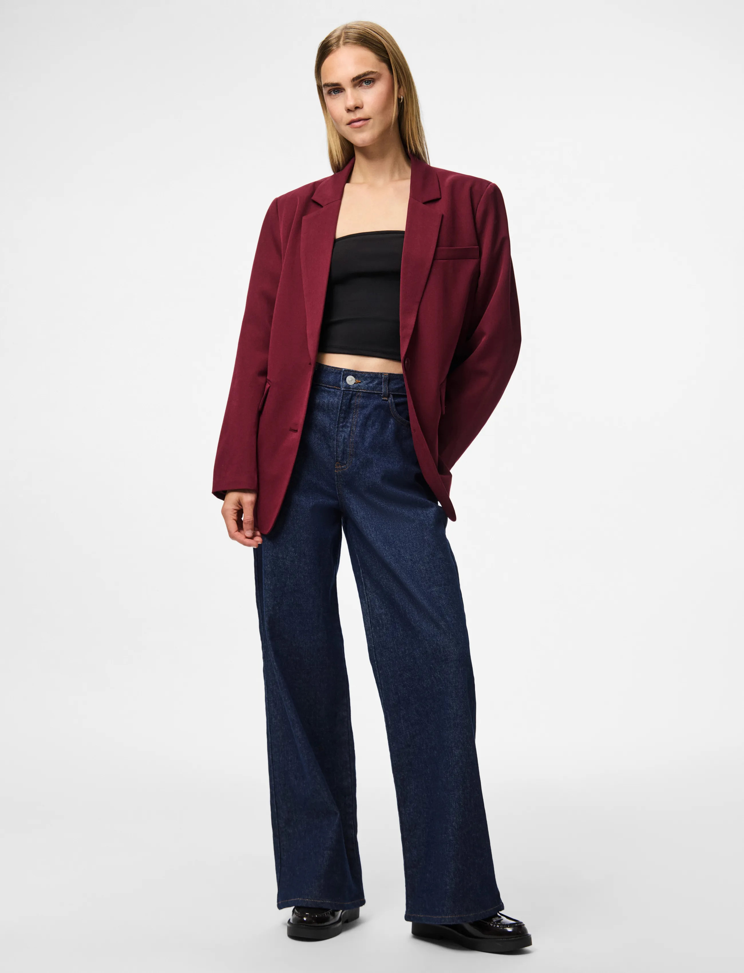 Pieces - PCKAMIL LS LOOSE BLAZER NOOS BC - oversized blazere - tawny port - 4