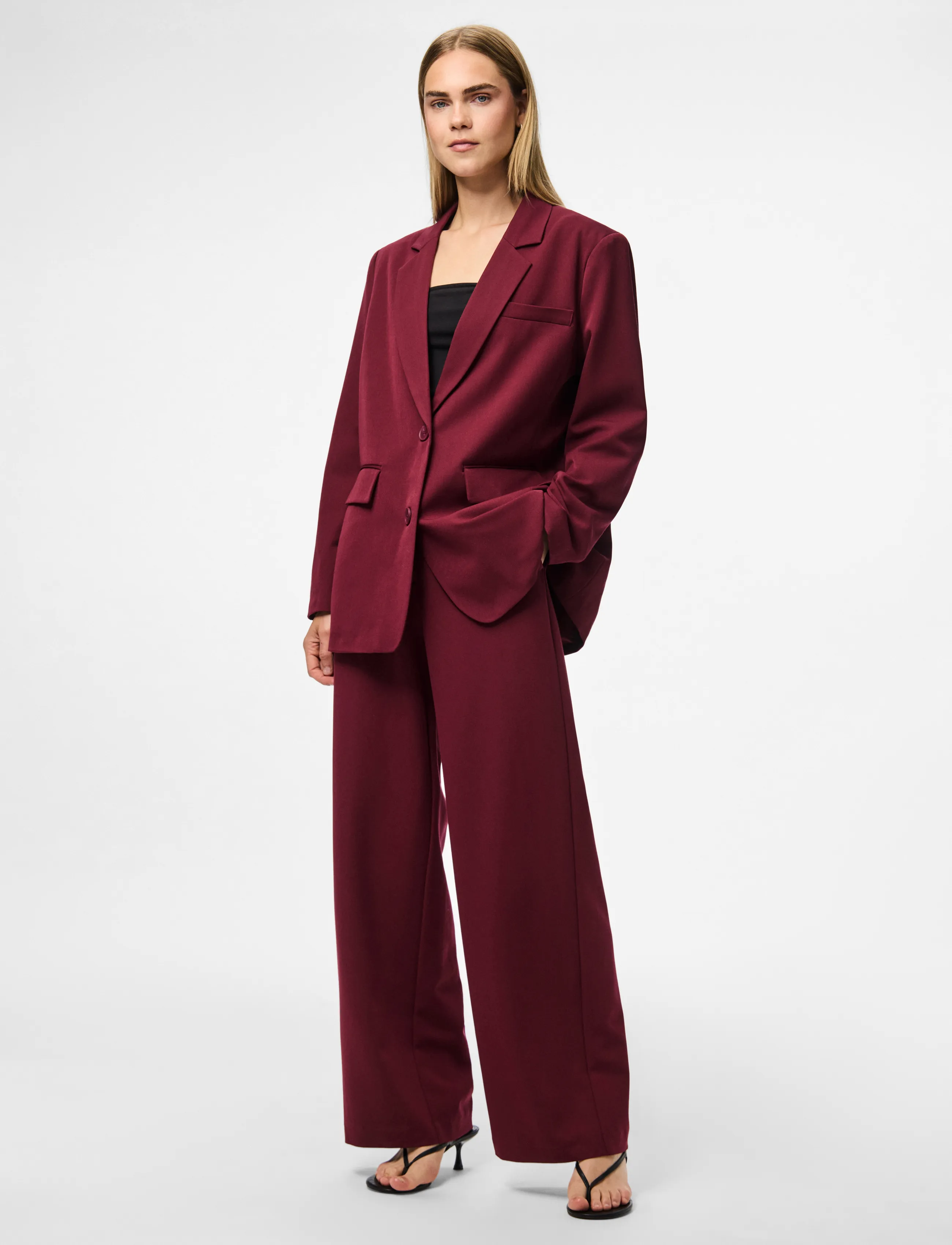 Pieces - PCKAMIL LS LOOSE BLAZER NOOS BC - oversized blazere - tawny port - 5
