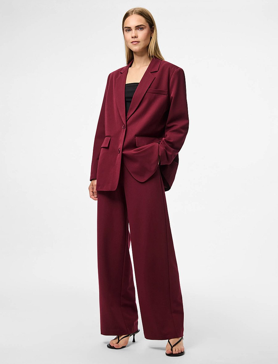 Pieces - PCKAMIL LS LOOSE BLAZER NOOS BC - oversized blazere - tawny port - 5