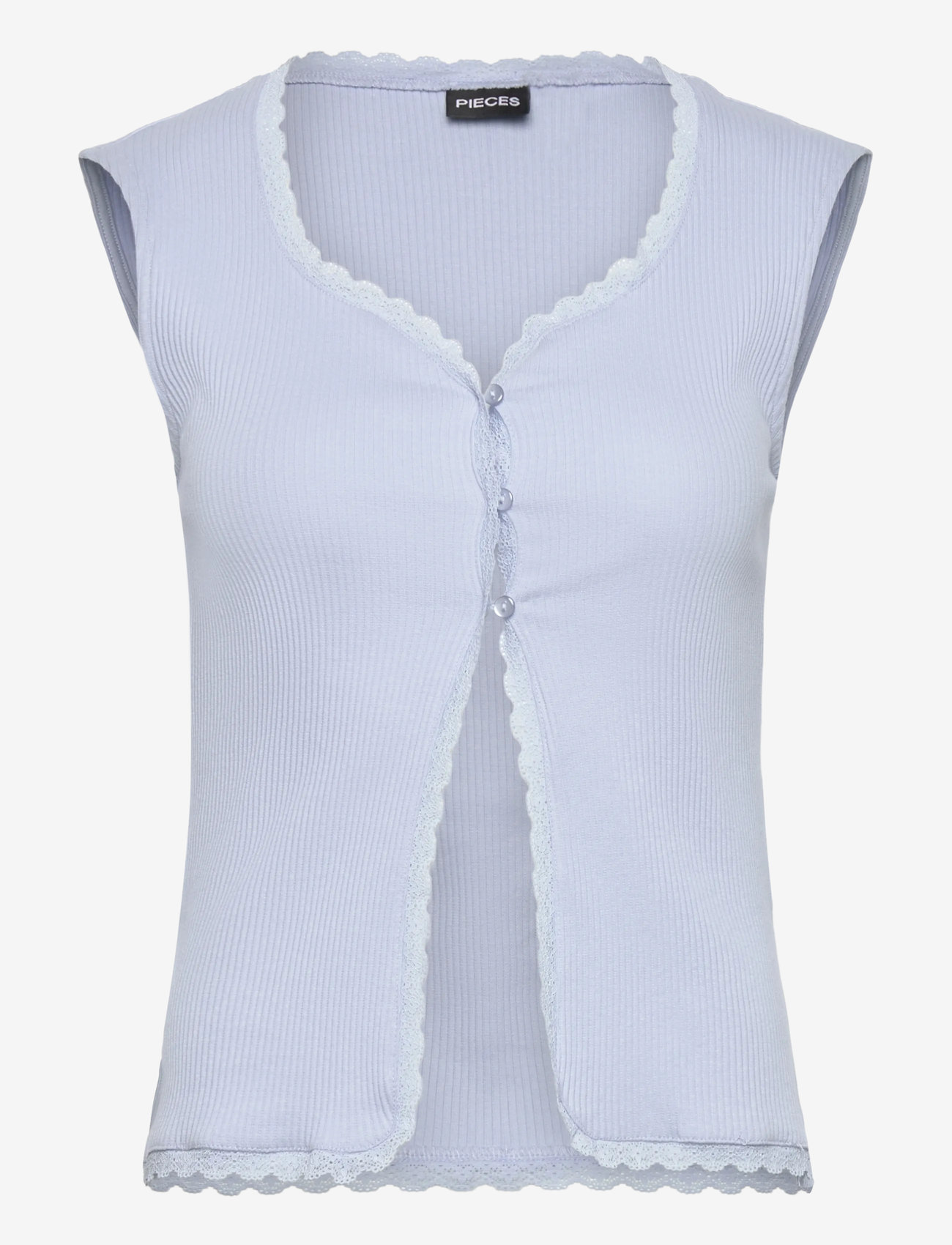 Pieces - PCTIRADE SL VEST BC - tanktops - kentucky blue - 0