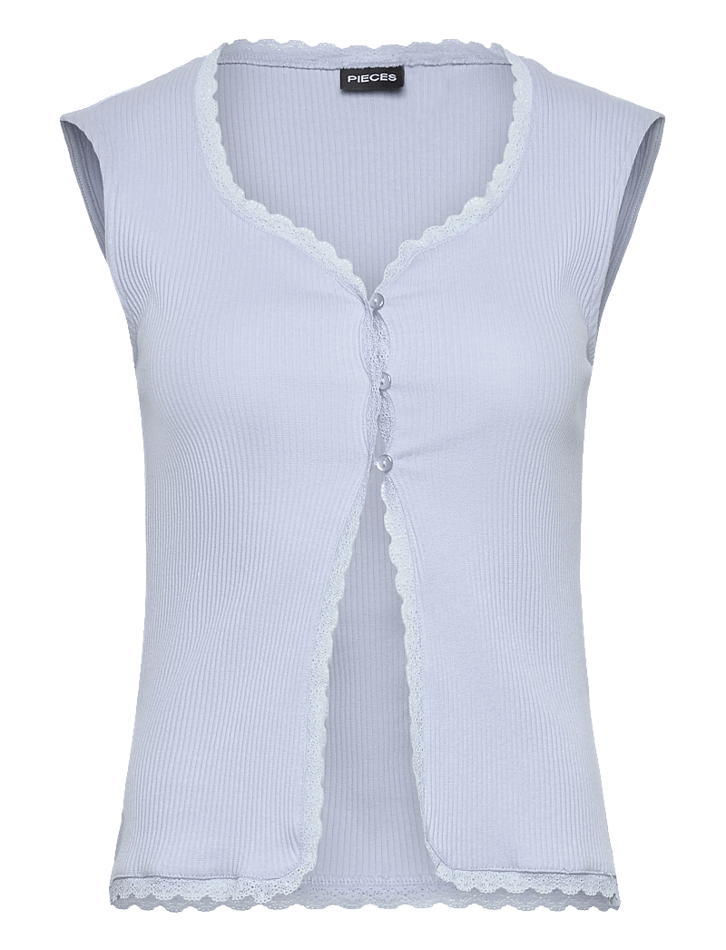 Pieces - PCTIRADE SL VEST BC - tanktops - kentucky blue - 0