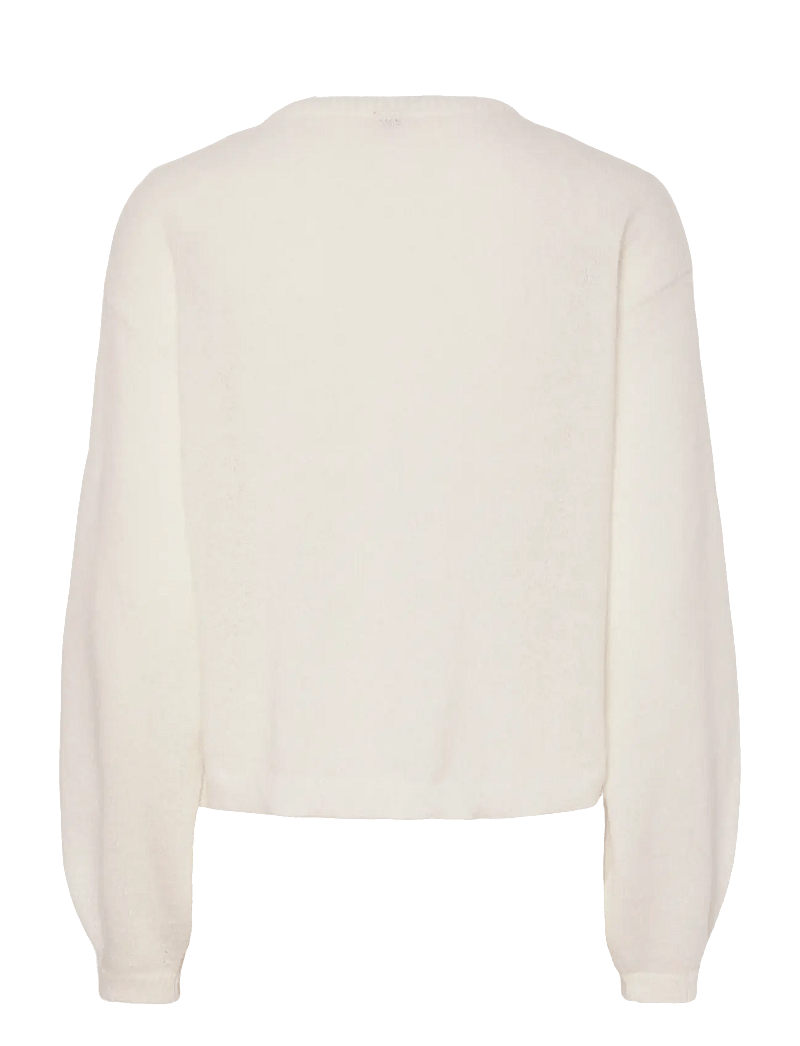 Pieces - PCIDA LS O-NECK KNIT CARDIGAN NOOS BC - pullover - cloud dancer - 2