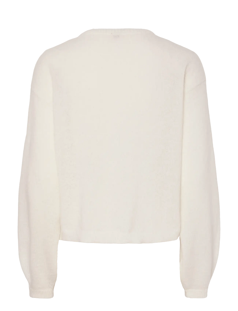 Pieces - PCIDA LS O-NECK KNIT CARDIGAN NOOS BC - pullover - cloud dancer - 2