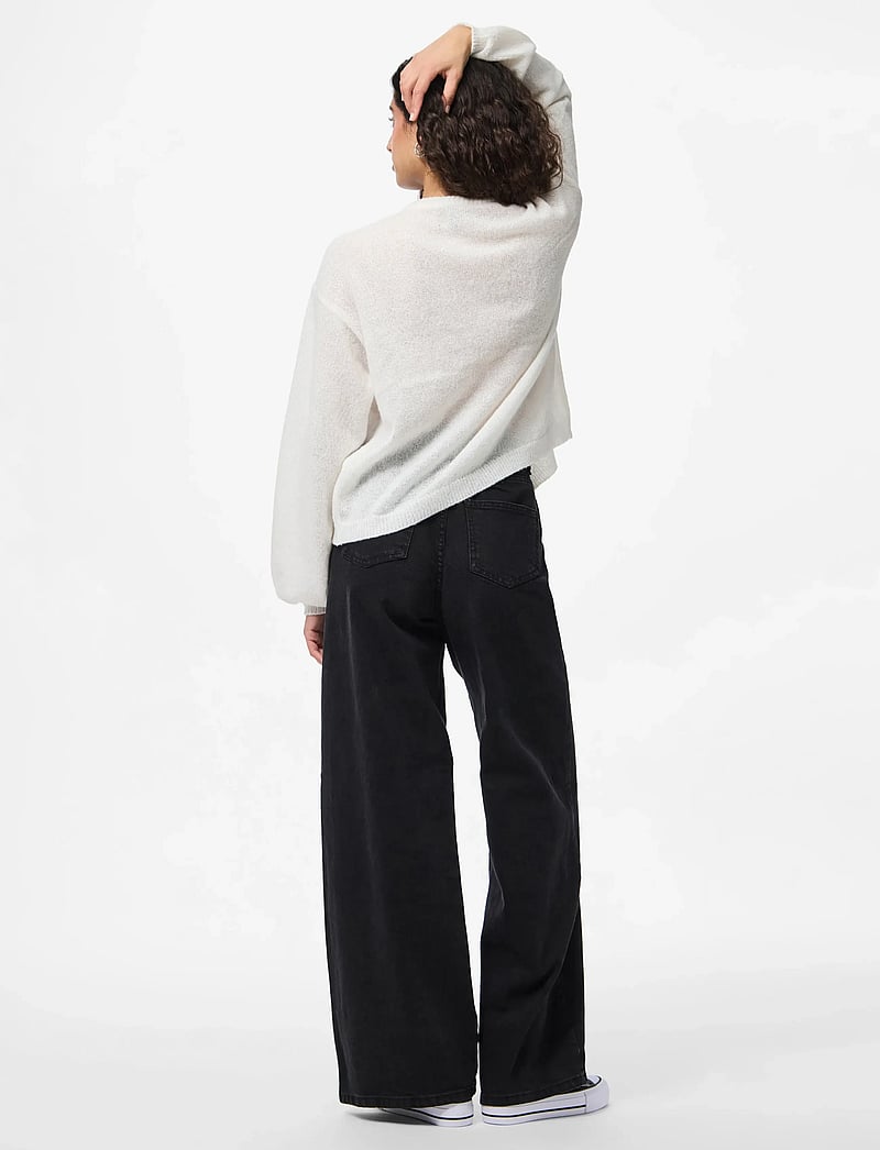 Pieces - PCIDA LS O-NECK KNIT CARDIGAN NOOS BC - pullover - cloud dancer - 3