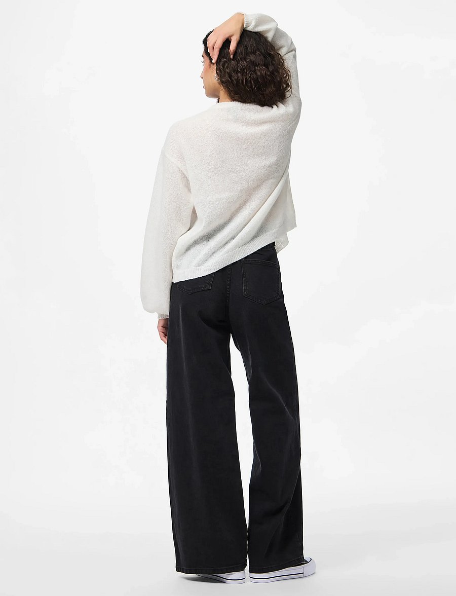 Pieces - PCIDA LS O-NECK KNIT CARDIGAN NOOS BC - pullover - cloud dancer - 3