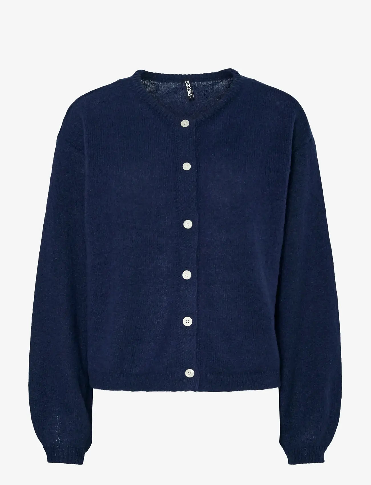 Pieces - PCIDA LS O-NECK KNIT CARDIGAN NOOS BC - striktrøjer - maritime blue - 1