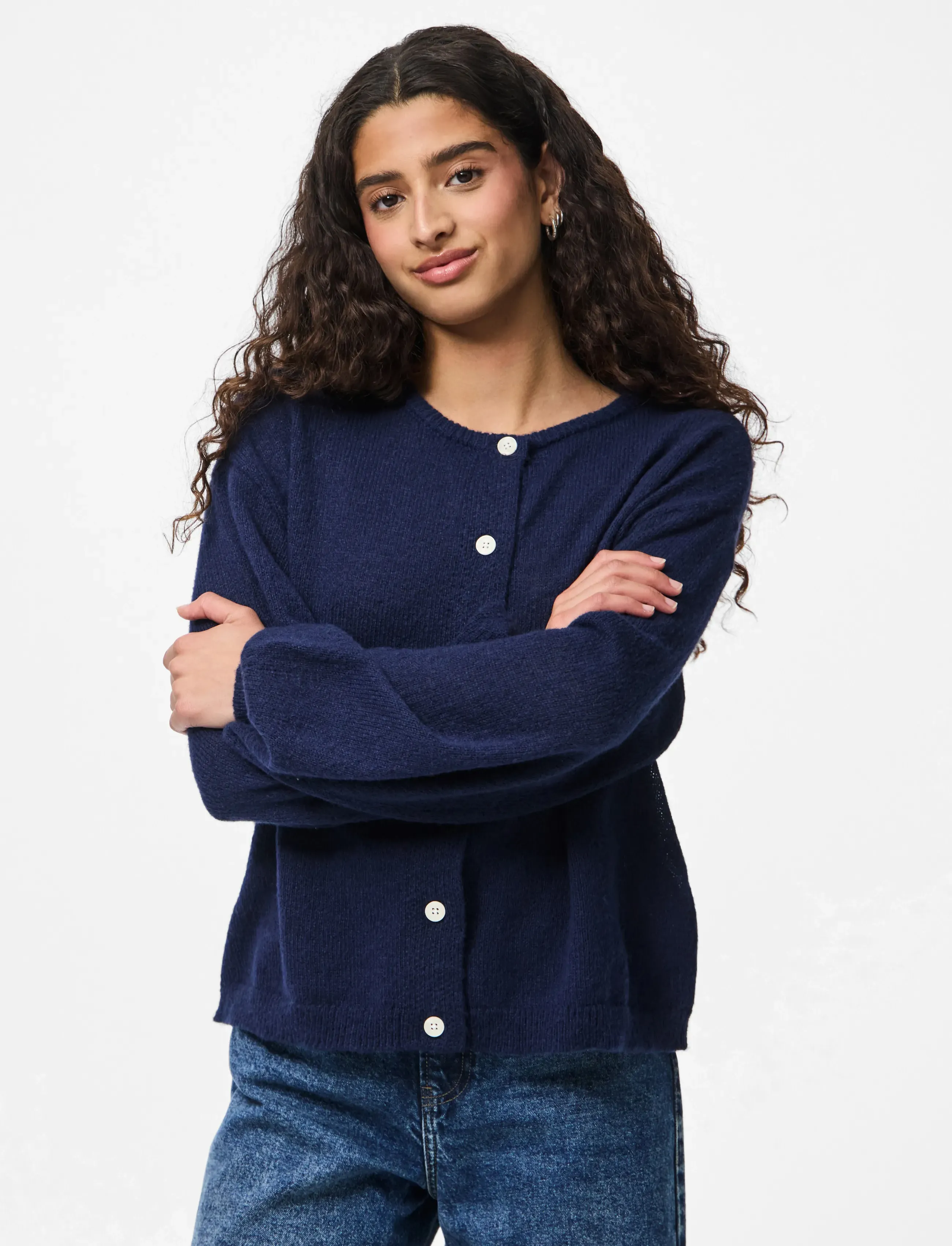 Pcida Ls O-Neck Knit Cardigan Noos Bc